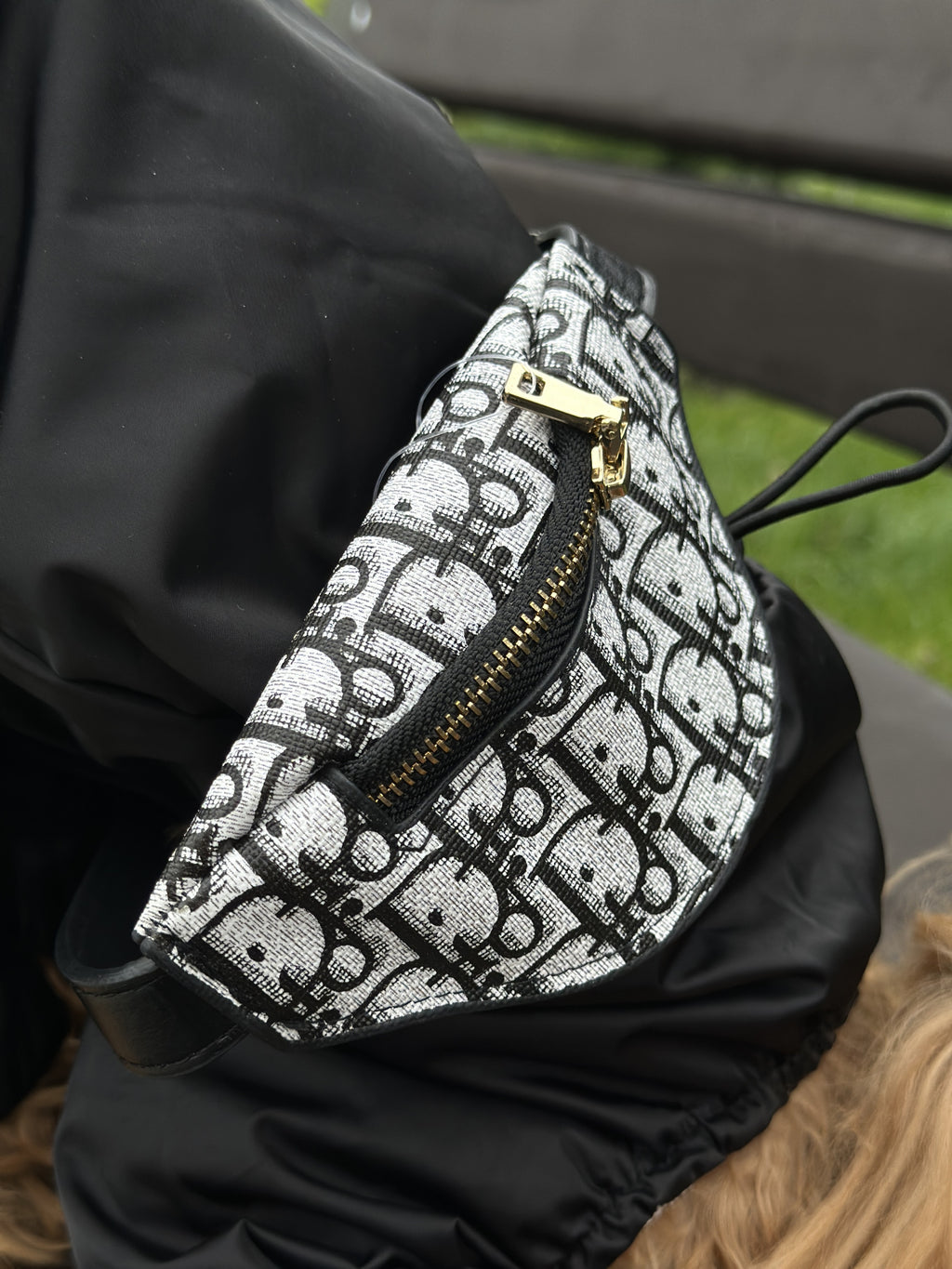 White banana with Dior print