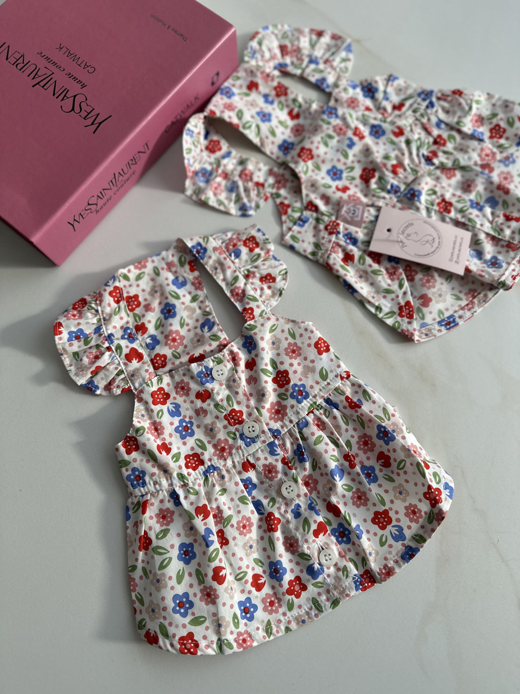 White floral sundress Floral Paradise