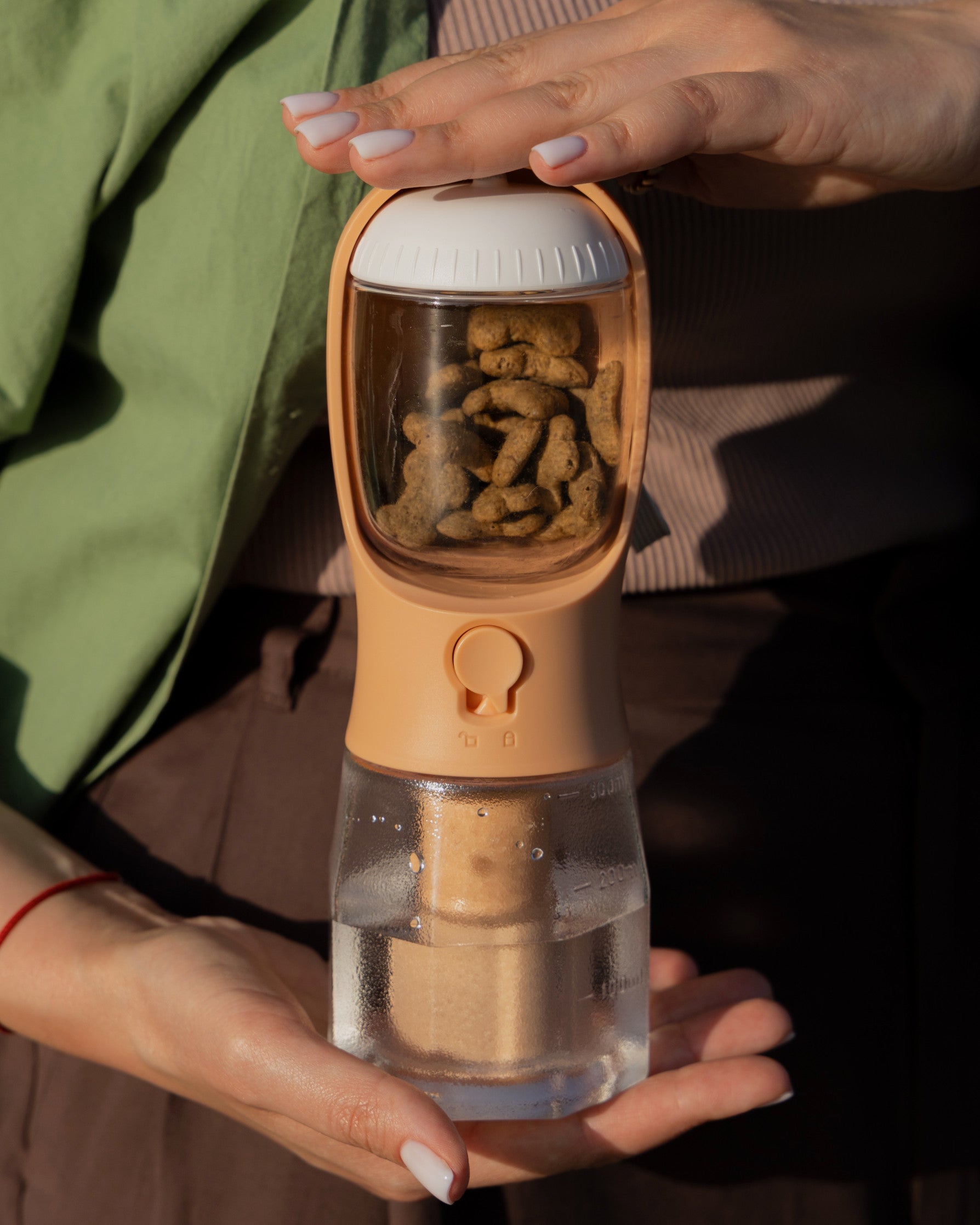 Поїлка 3в1 персикового кольору Peach Pup