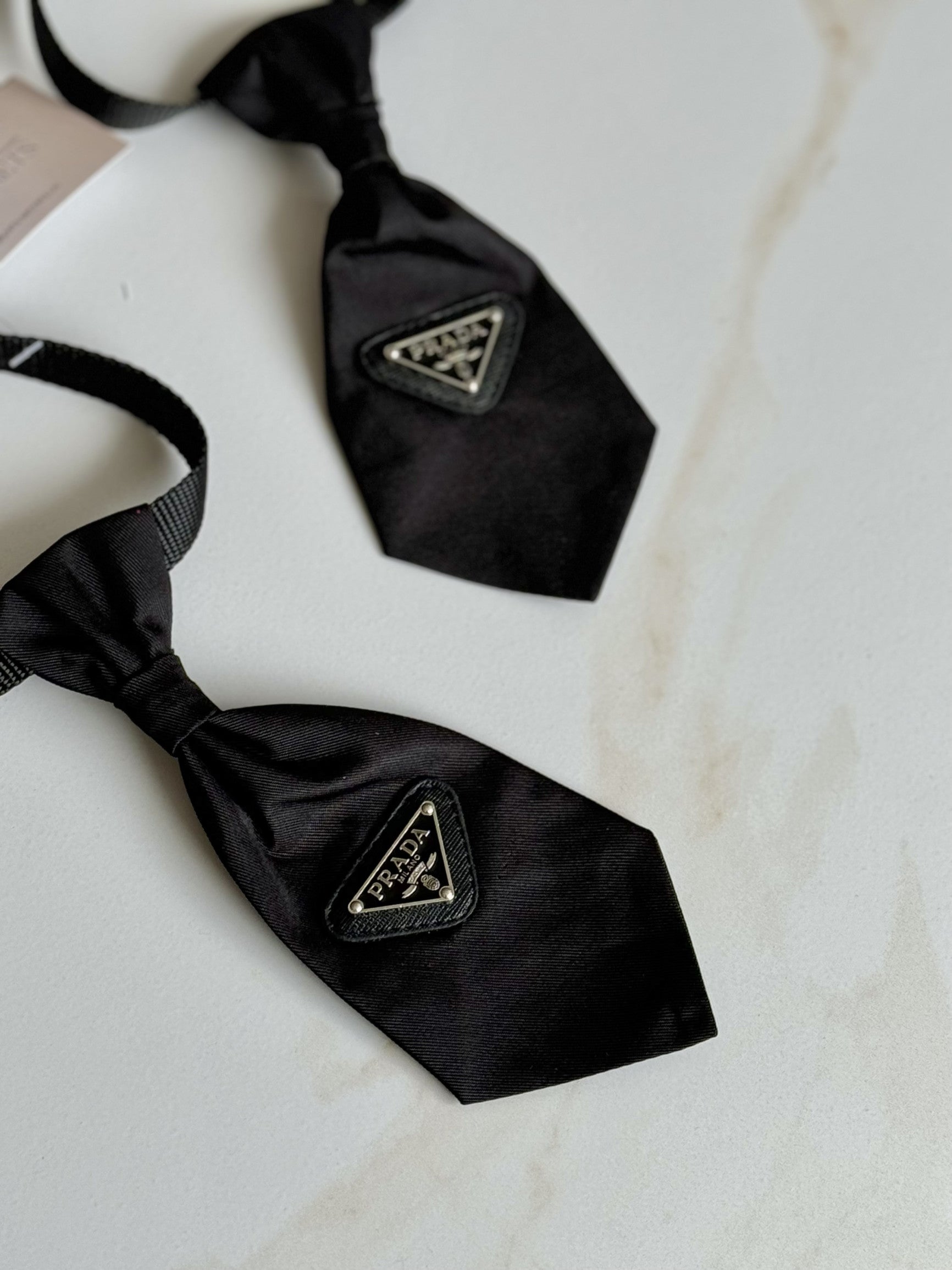 Галстук чорного кольору Prada Luxury Mode