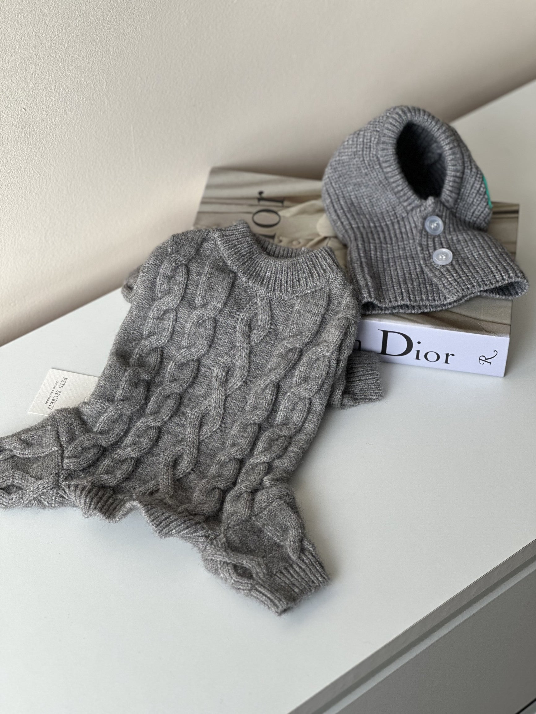 Комбінезон сірого кольору Knit Mood