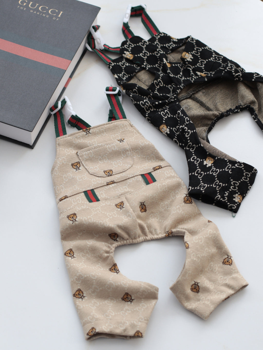 Штани чорного кольору Gucci Bear