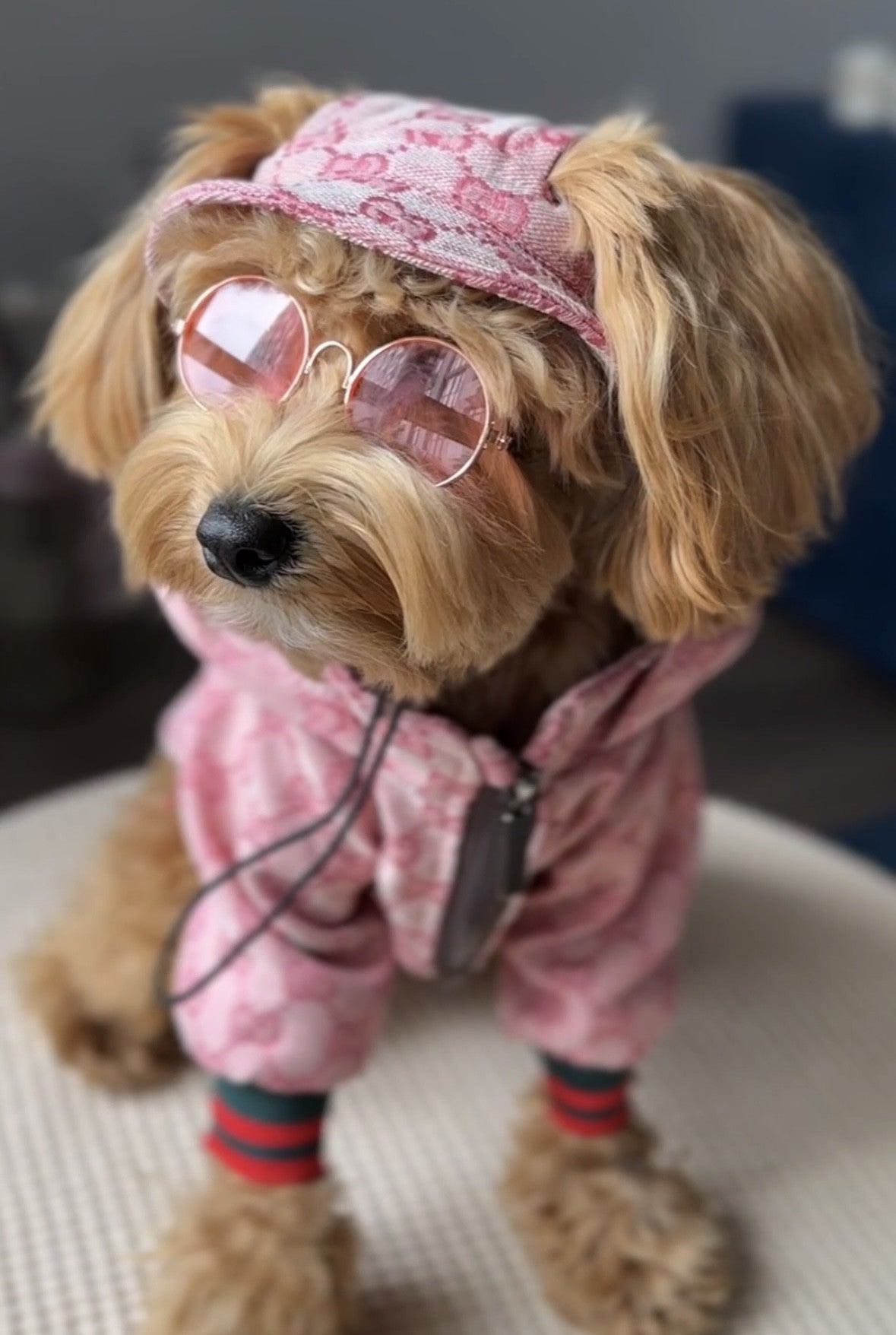 Панамка рожевого кольору Denim Gucci