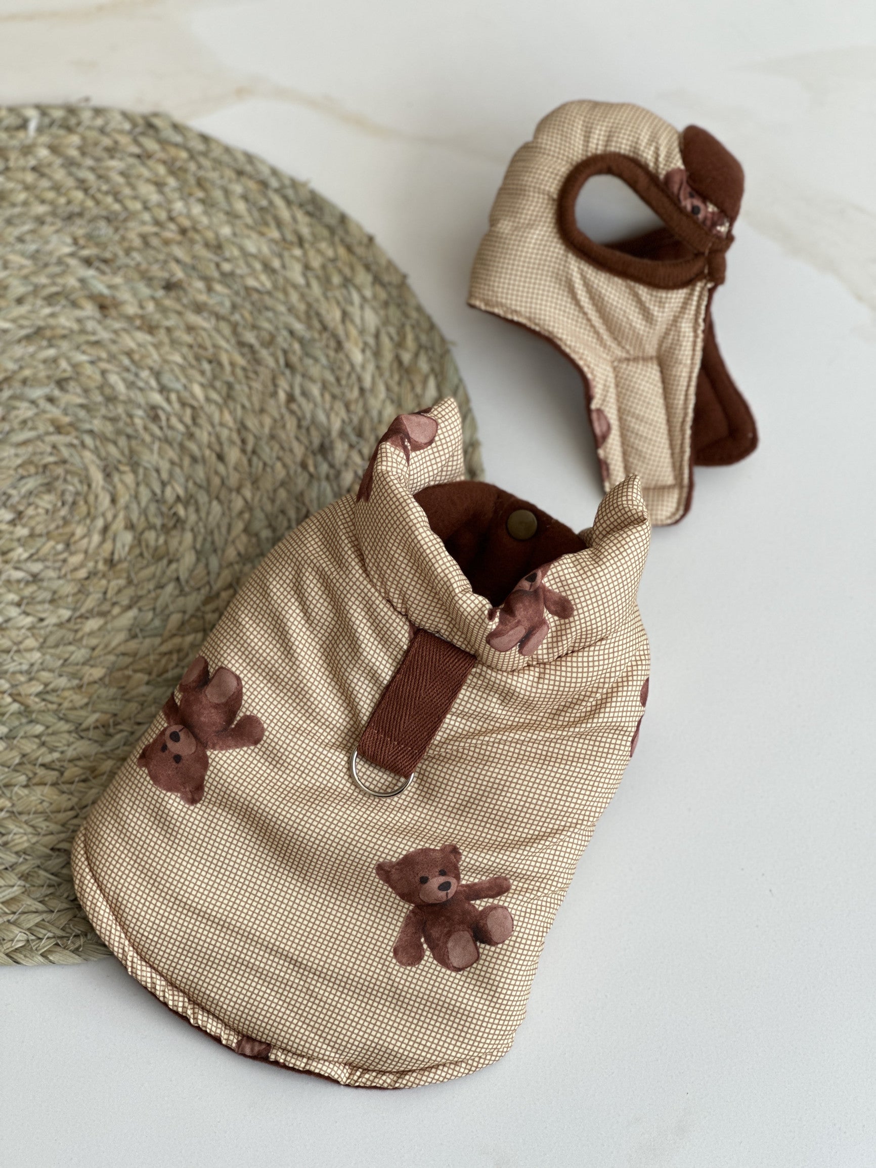 Куртка гірчичного кольору з шапкою Teddy