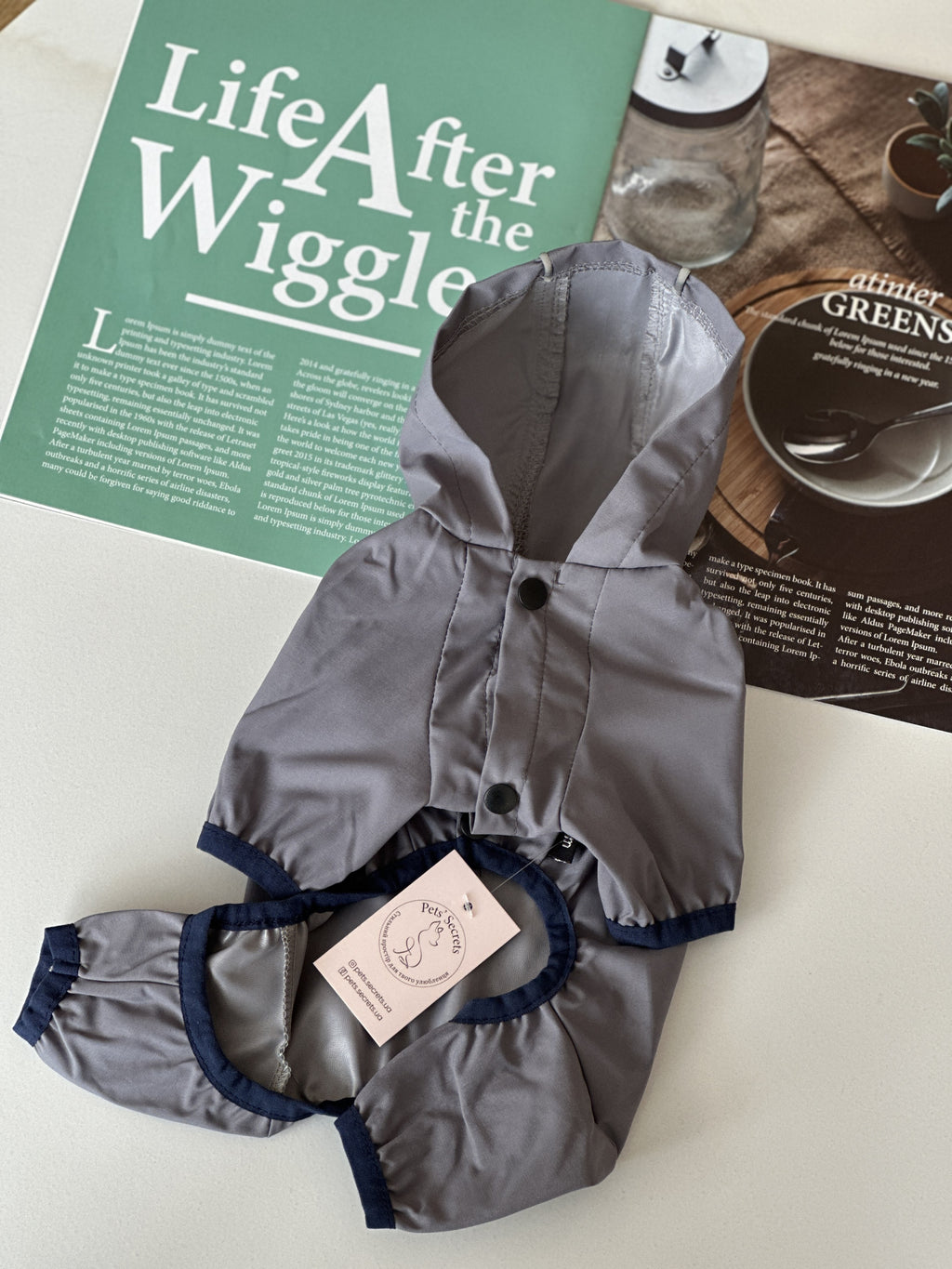 Take easy gray raincoat