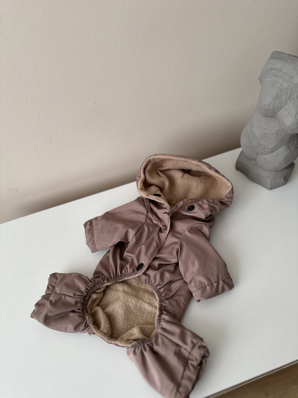 Cocoa Comfort mocha raincoat