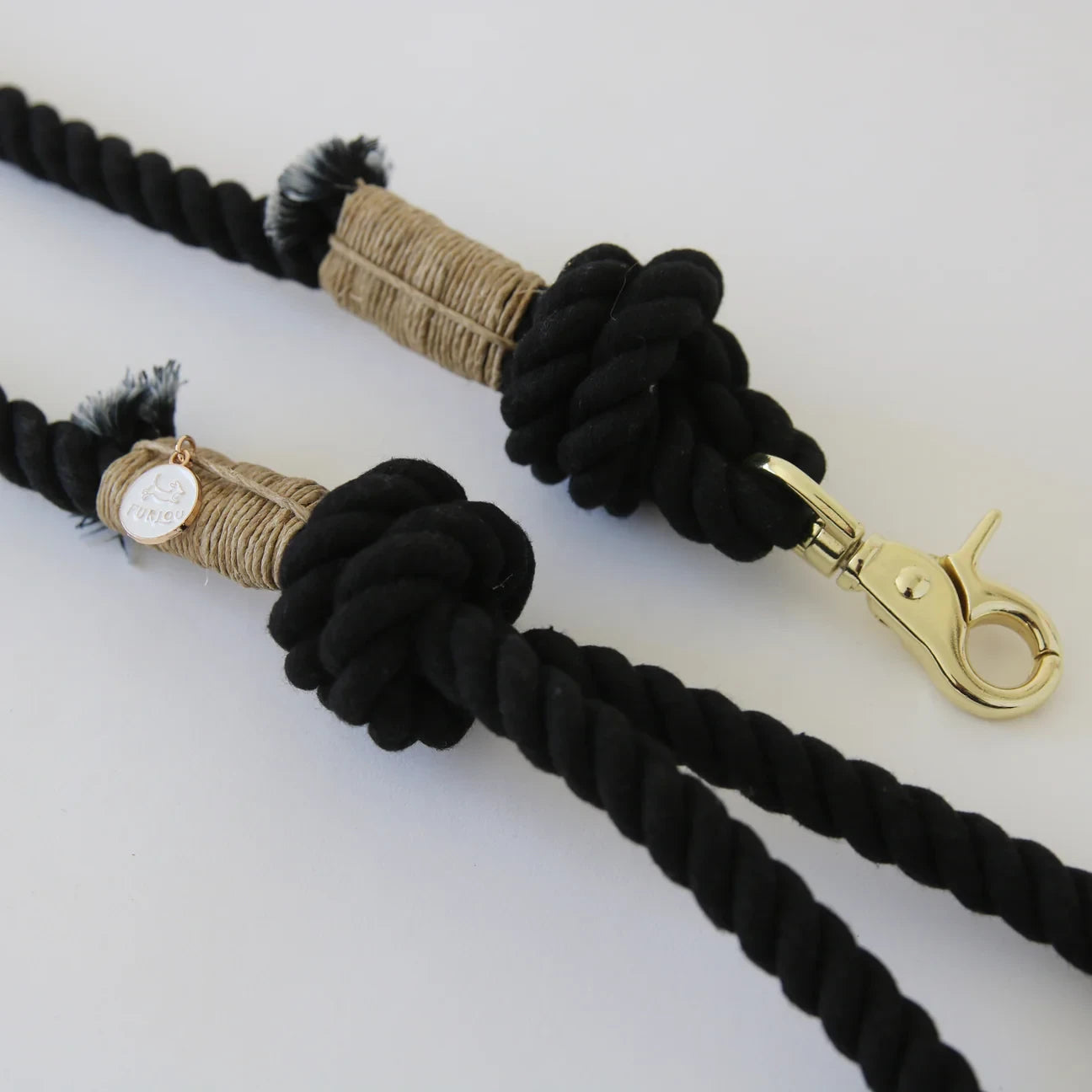 Повідець для собак Furlou Regular Rope Leash - Midnight Black