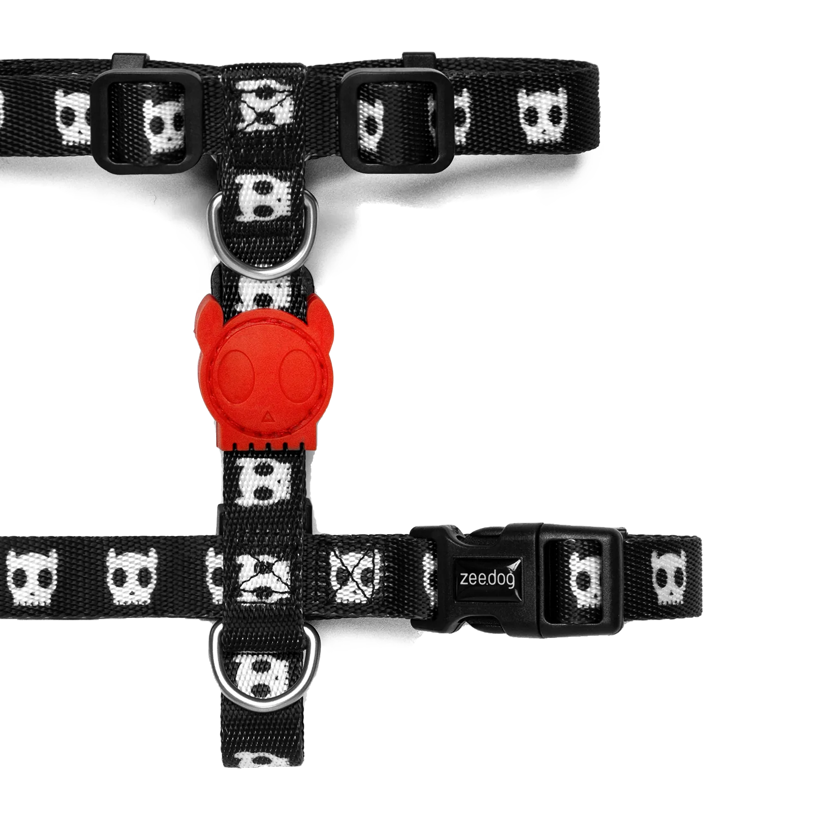 Шлея для собак Zee.Dog - Skull 2.0 black H-Harness