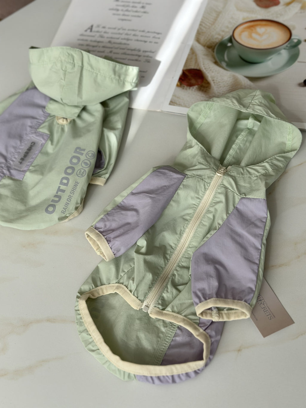 Cheepet mint raincoat