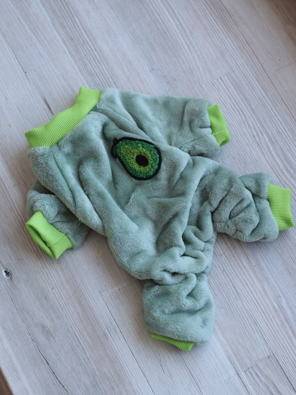 Avocado Hug lime pajama jumpsuit