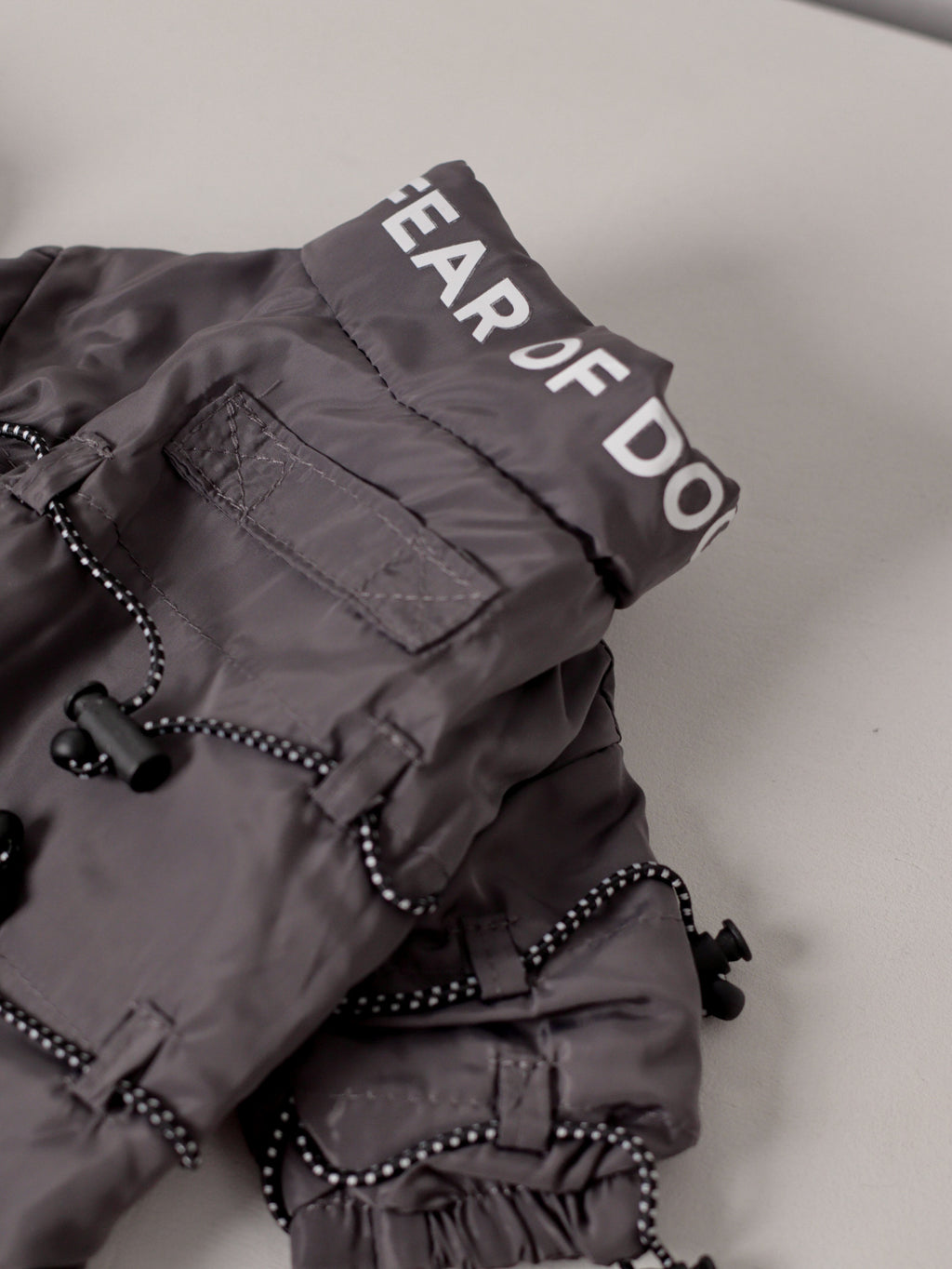 Gray jacket Fear of dog