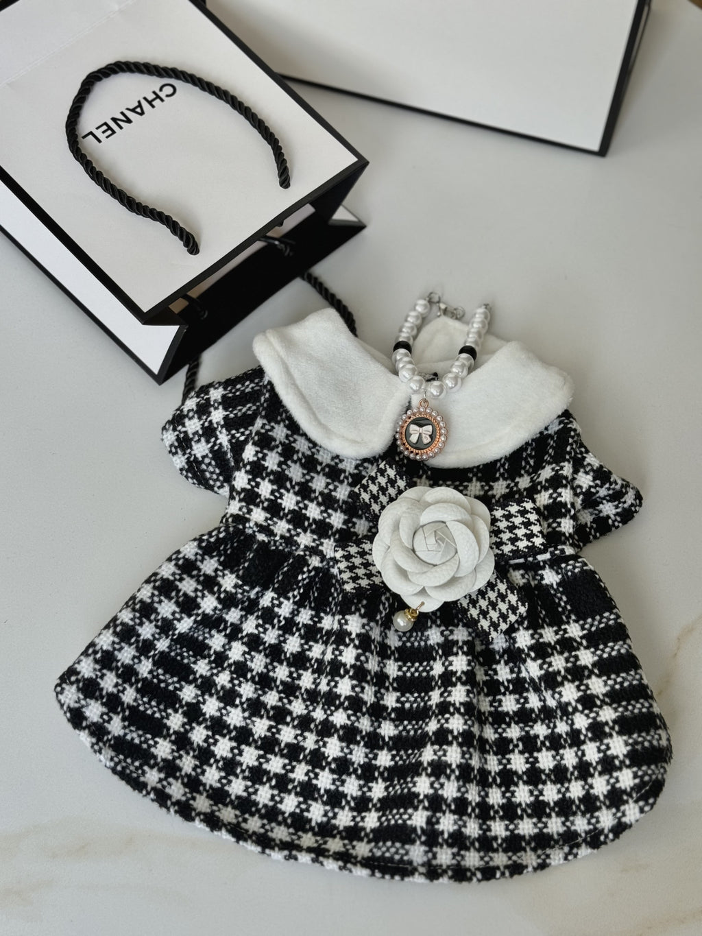 Black and white dress Coco Elegance