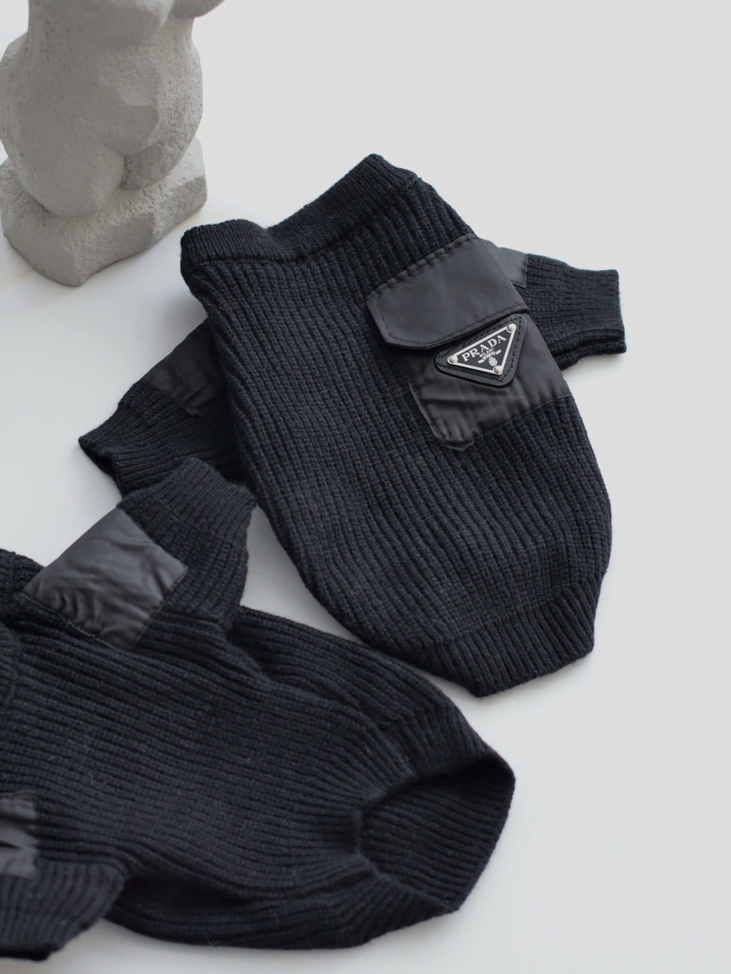 Black sweater with pocket Prada