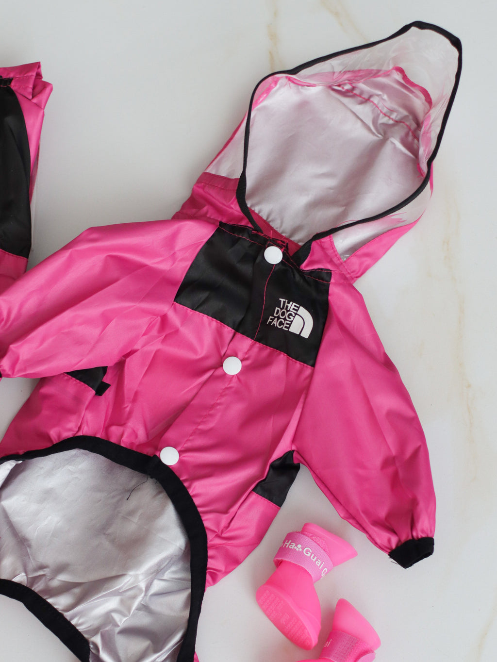 The Dog Face pink raincoat