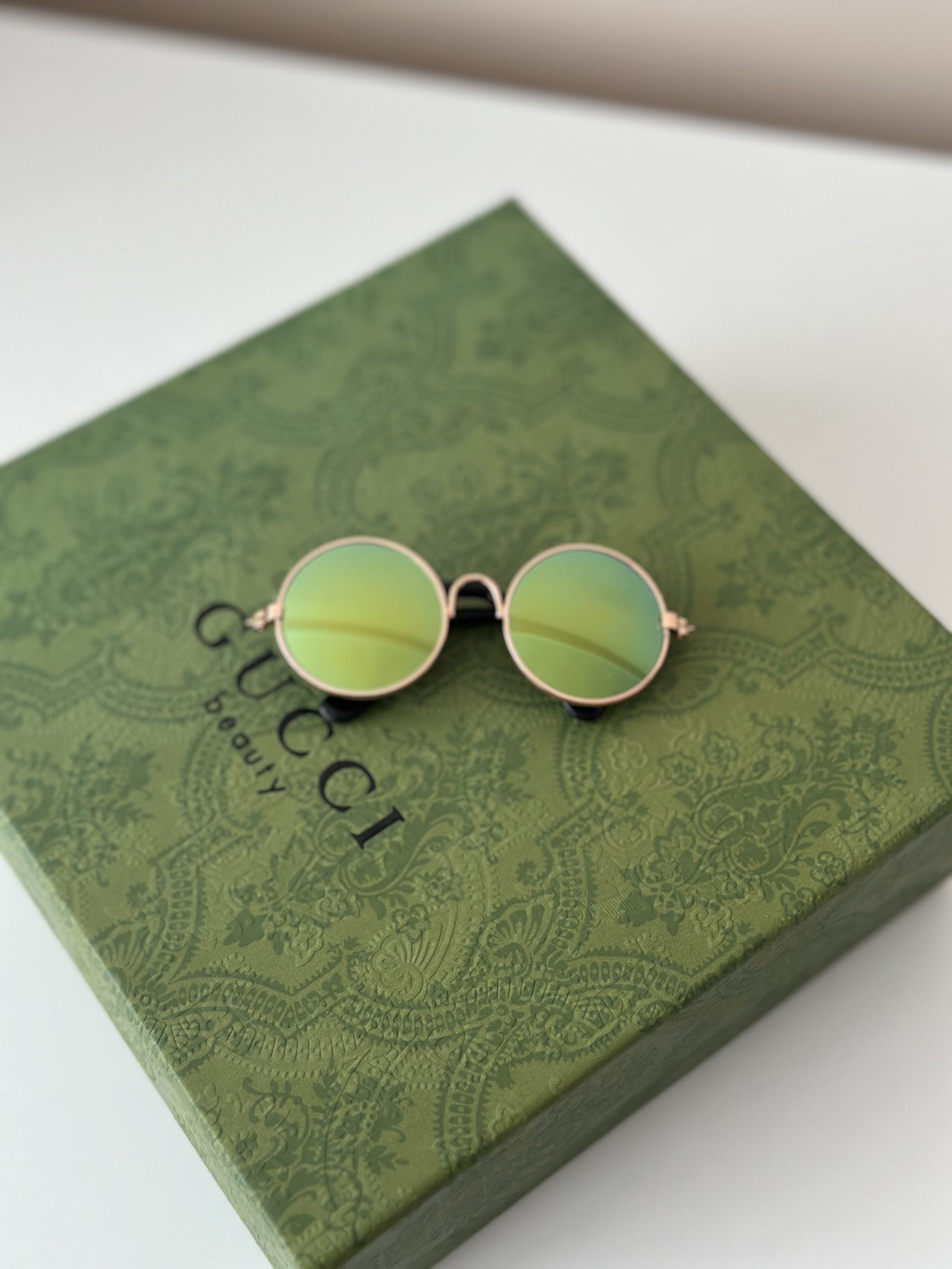 Окуляри з круглими зеленими лінзами Green Aurora