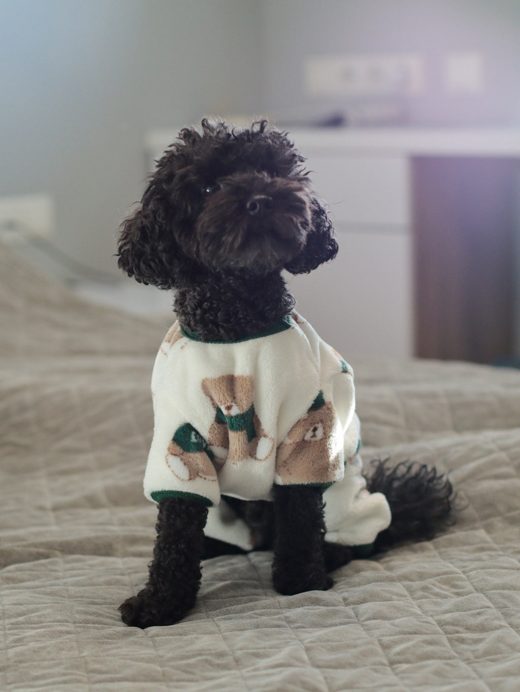 Teddy Milk white pajama jumpsuit