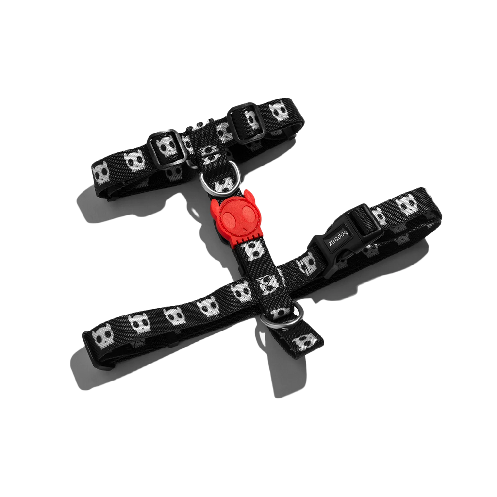 Шлея для собак Zee.Dog - Skull 2.0 black H-Harness