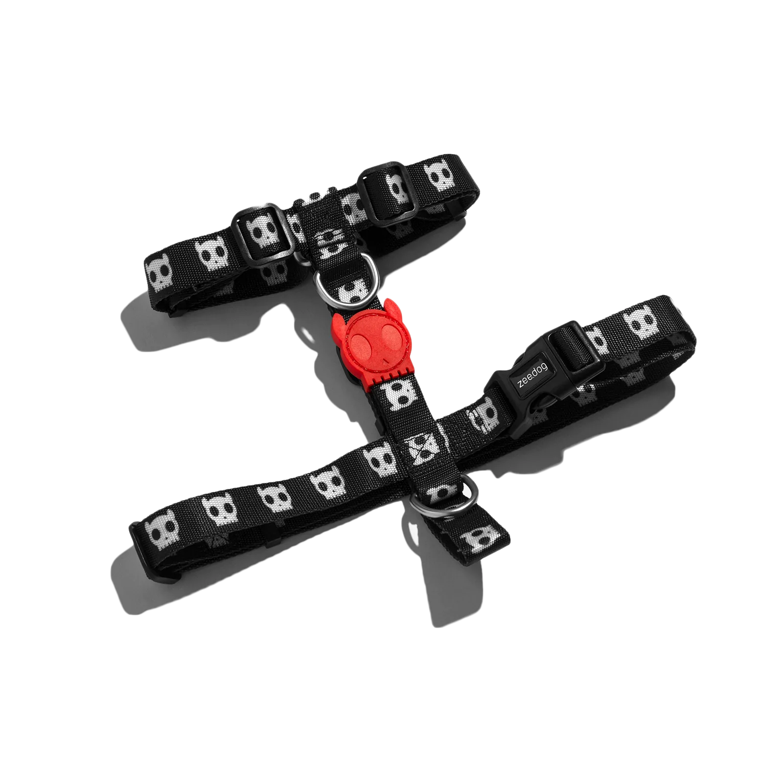 Шлея для собак Zee.Dog - Skull 2.0 black H-Harness