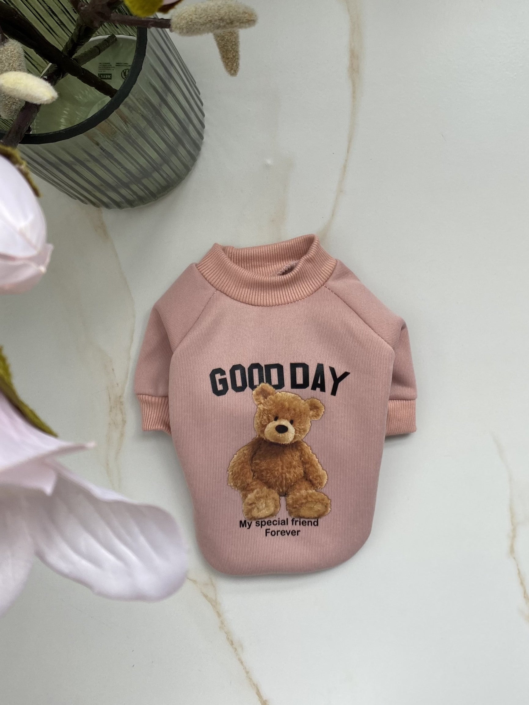 Світшот пудрового кольору Good day