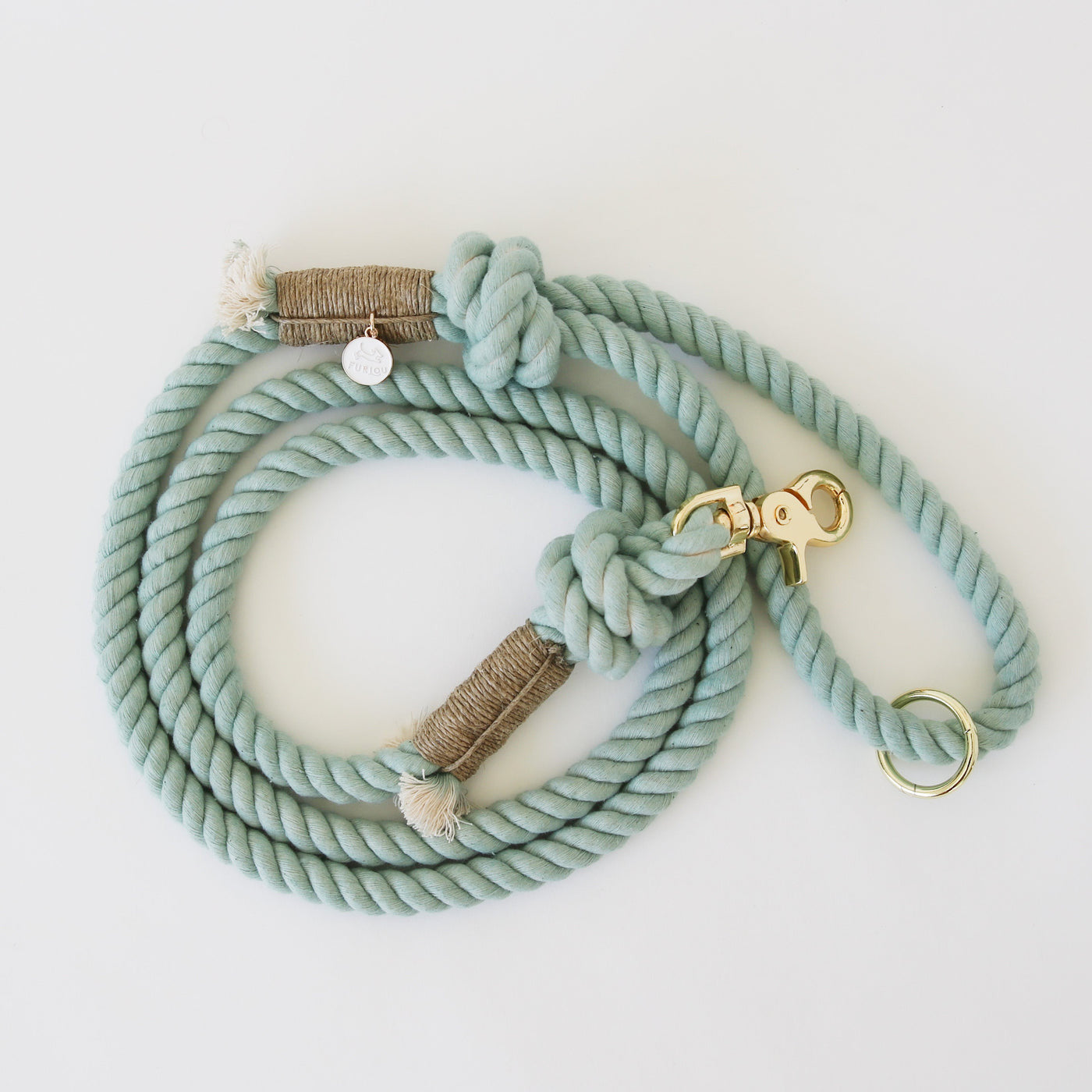 Повідець для собак Furlou Regular Rope Leash - Teal Gem