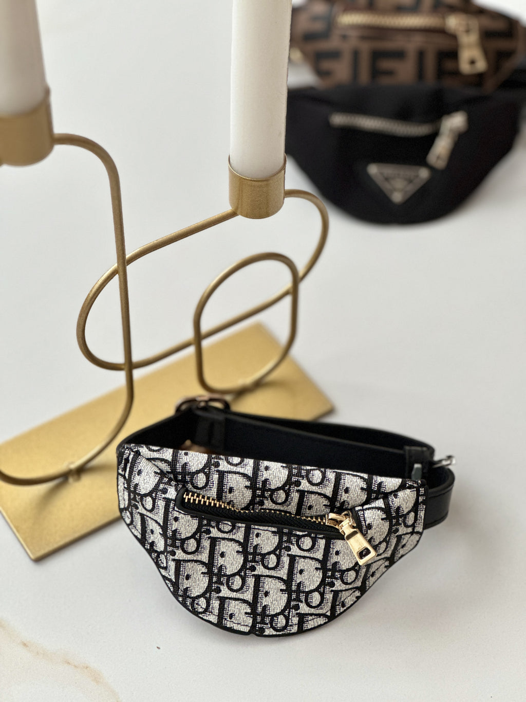 White banana with Dior print