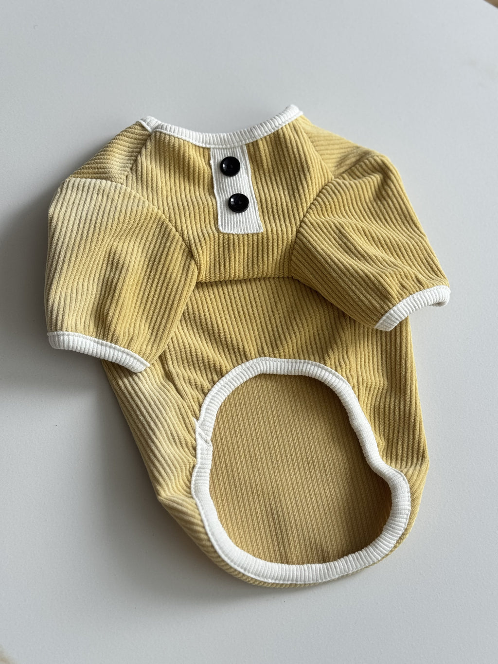 Mustard Velvet T-shirt