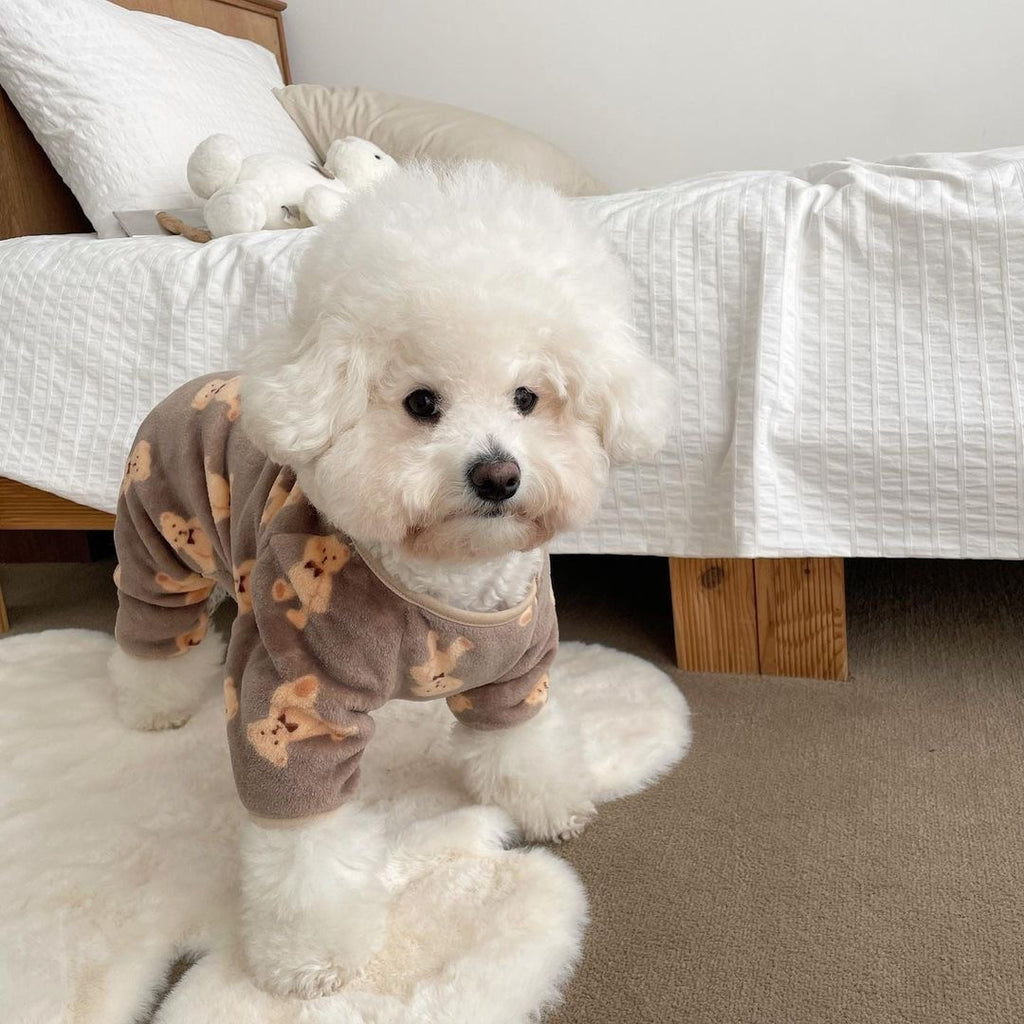 Teddy Choco brown pajama jumpsuit