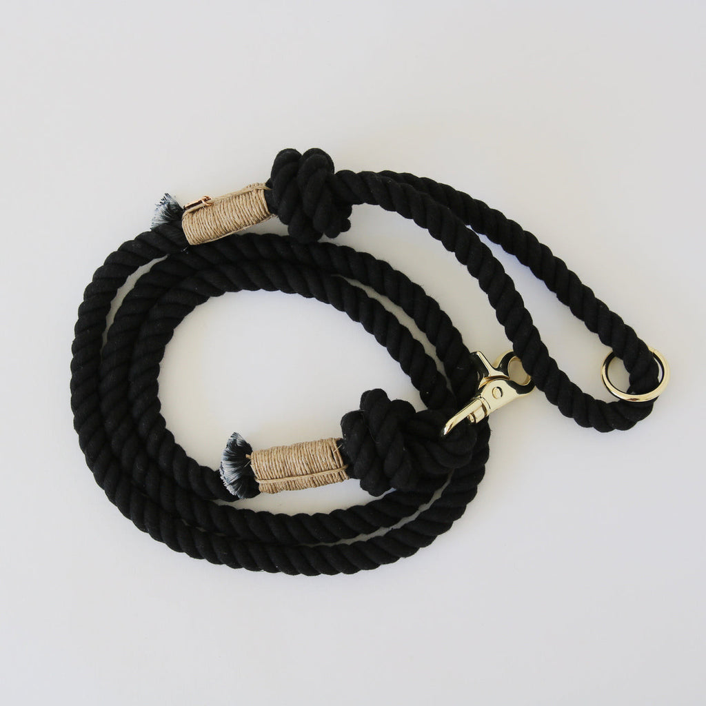 Повідець для собак Furlou Regular Rope Leash - Midnight Black