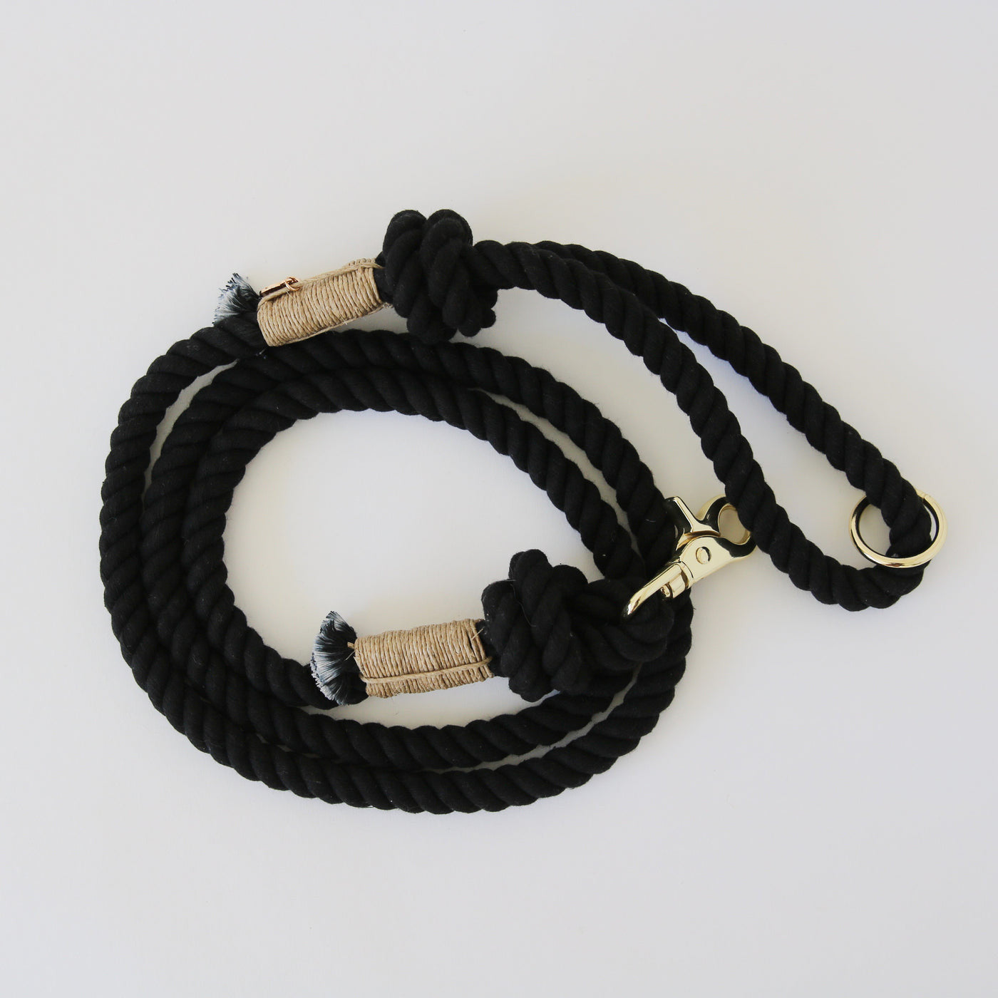 Повідець для собак Furlou Regular Rope Leash - Midnight Black
