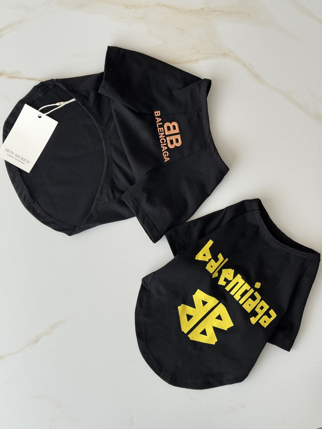 Black T-shirt with Balenciaga print