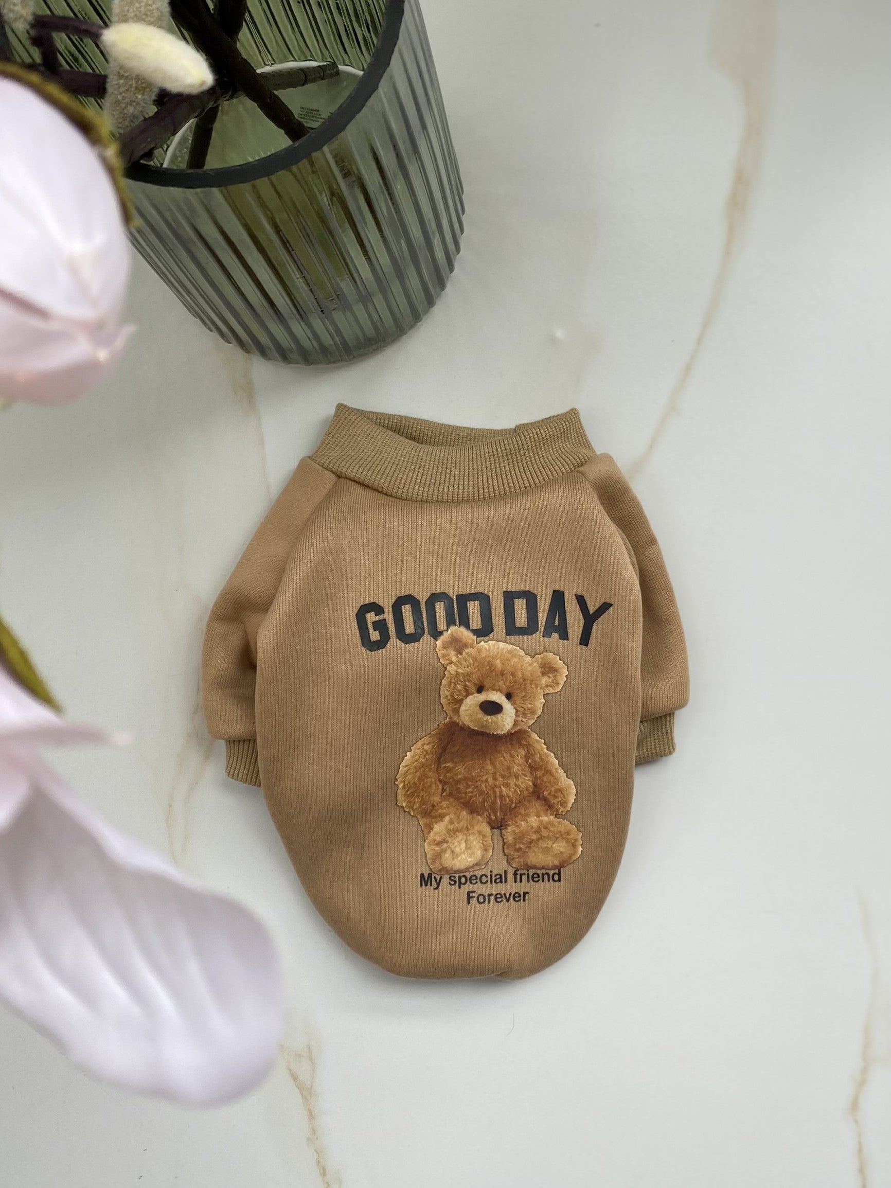 Світшот коричневого кольору Good day