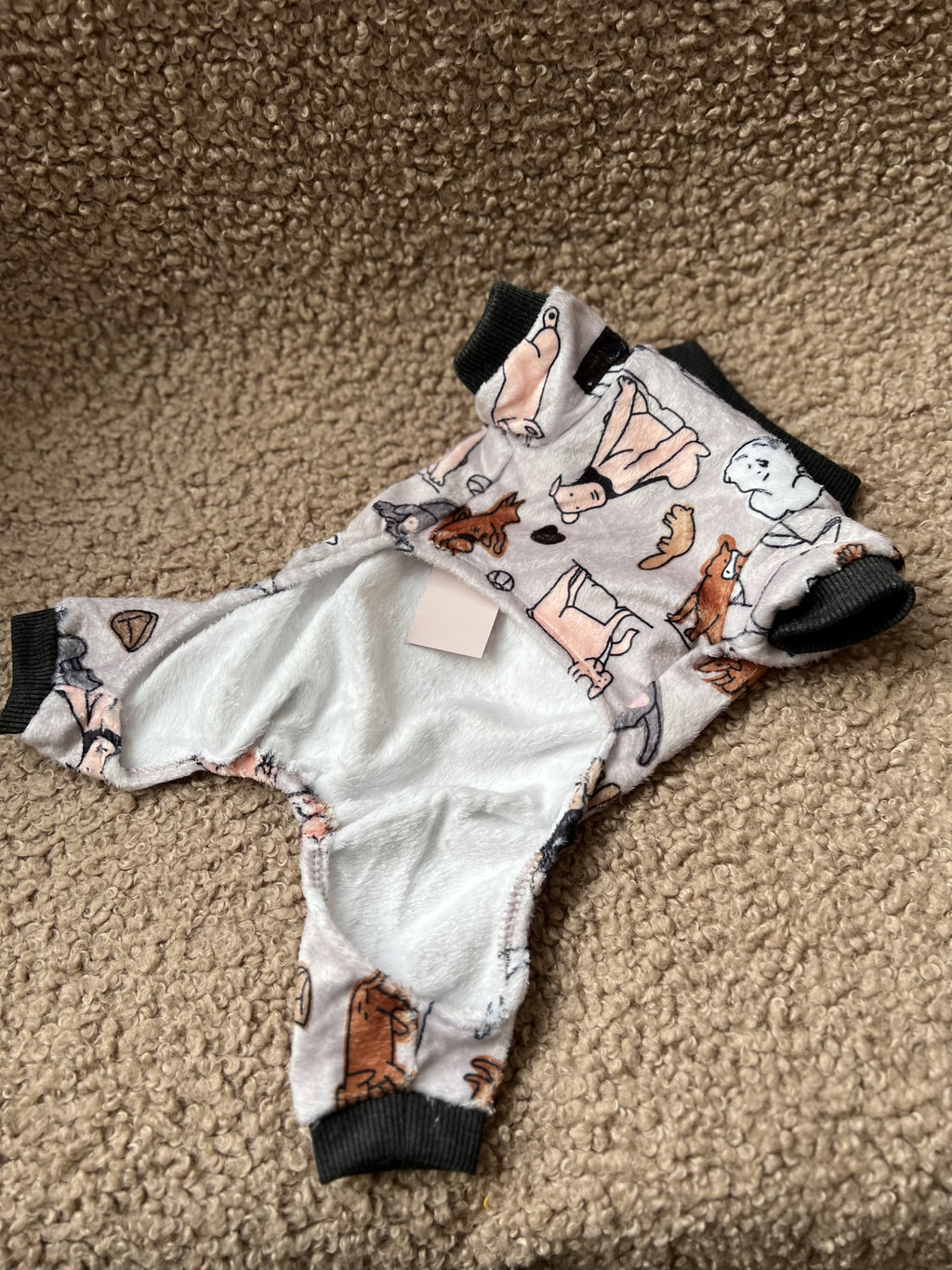 Комбінезон-піжама сірого кольору Woof&Co