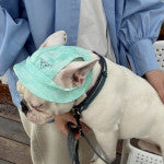 Prada turquoise Panama hat