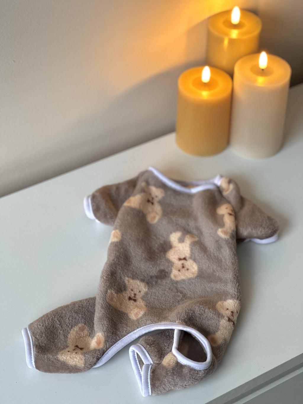 Teddy Choco brown pajama jumpsuit
