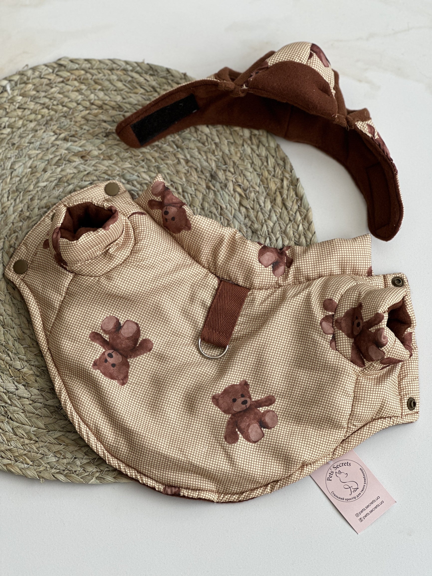 Куртка гірчичного кольору з шапкою Teddy