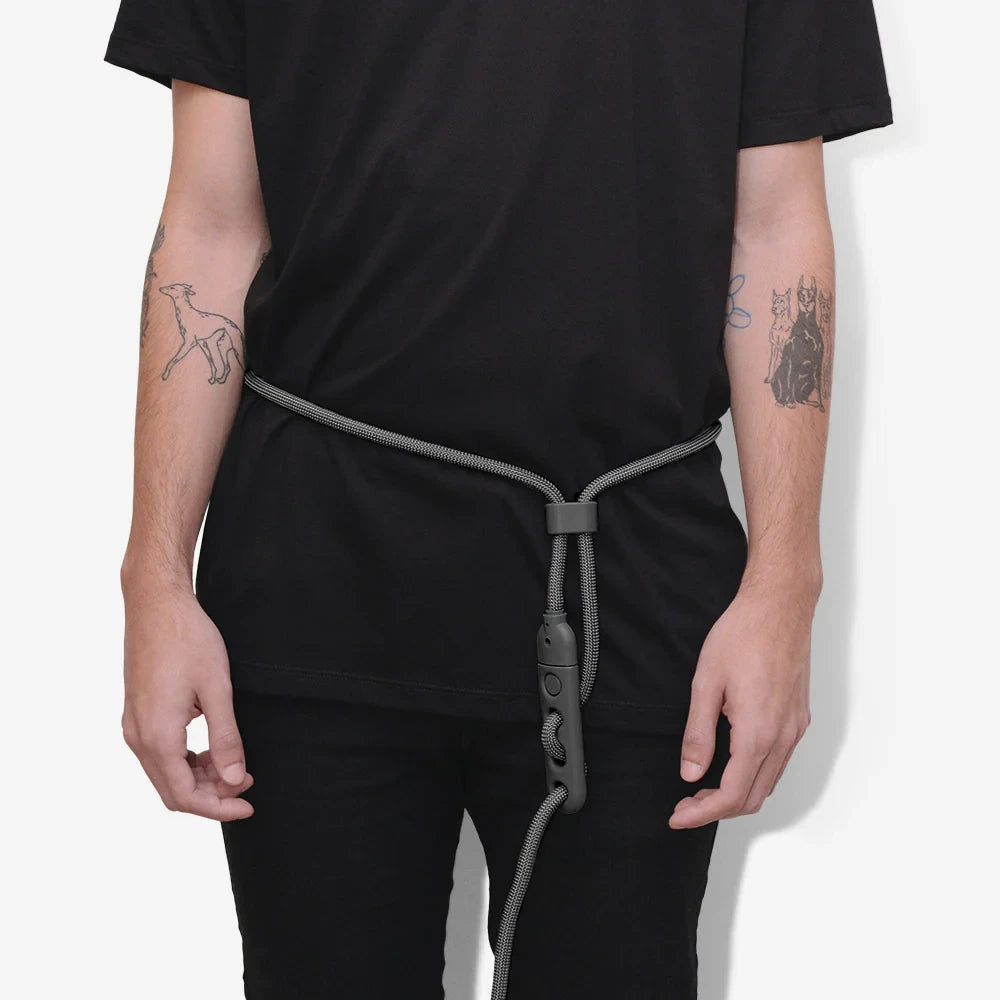 Повідець для собак Zee.Dog - Titanium Grey Handsfree Leash