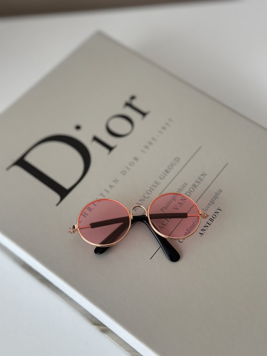 Окуляри з круглими рожевими лінзами Pink Glam