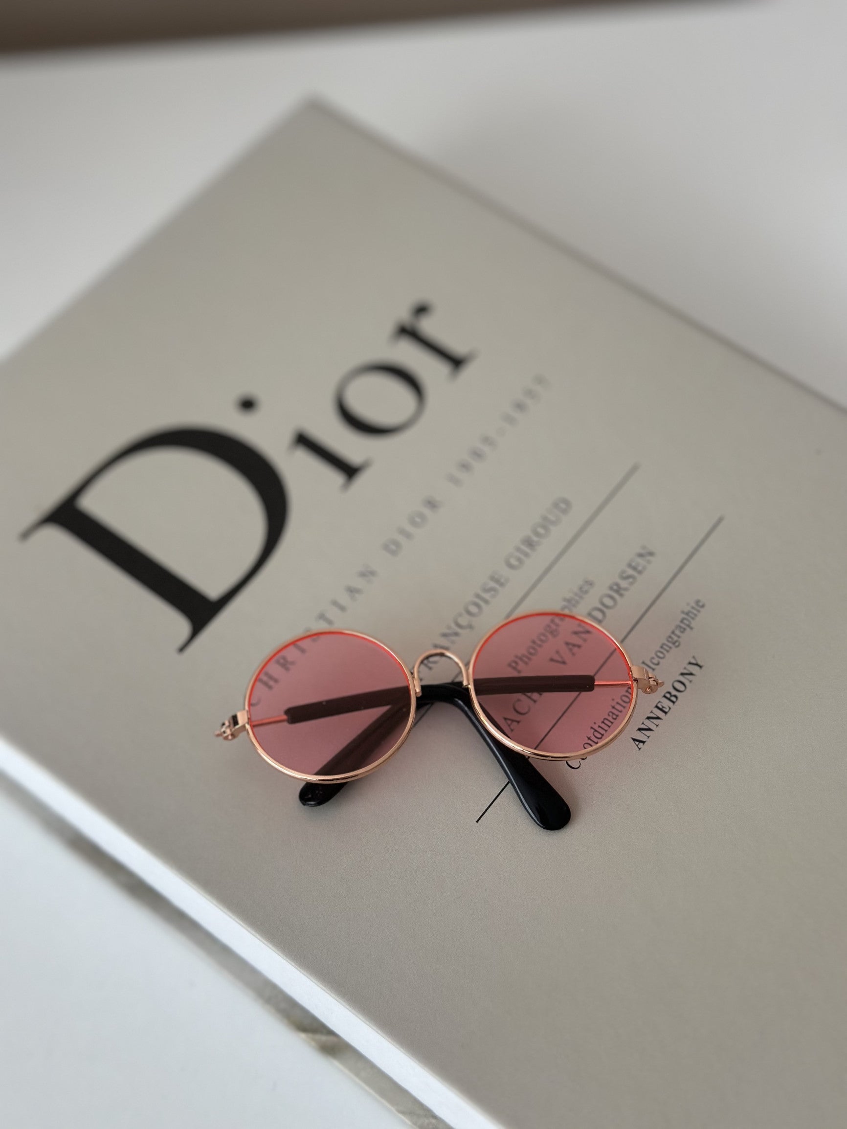 Окуляри з круглими рожевими лінзами Pink Glam