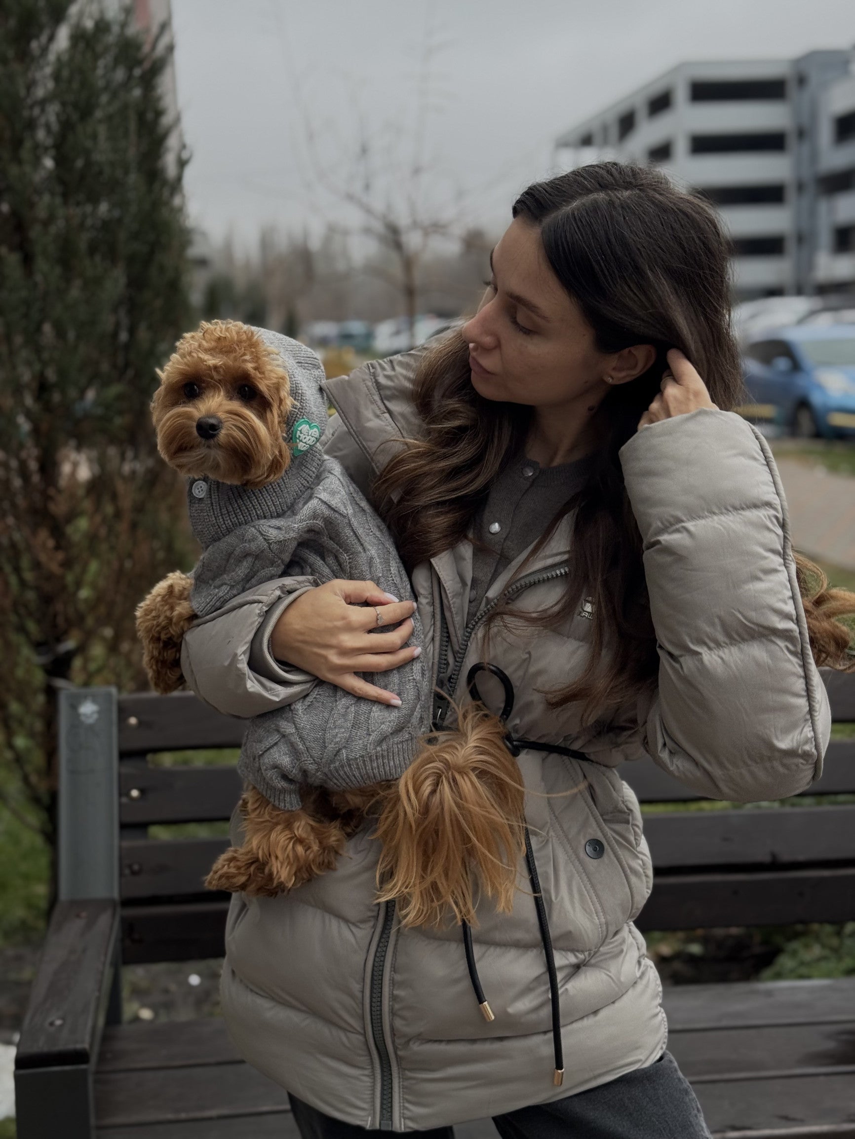 Комбінезон сірого кольору Knit Mood