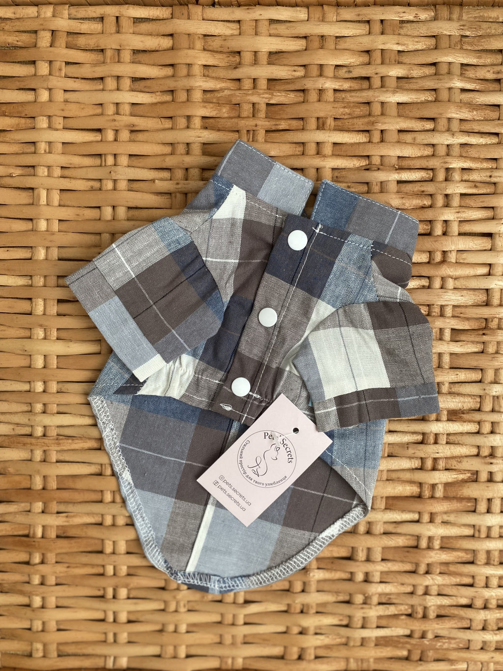 Сорочка блакитно-бежевого кольору Smart Casual