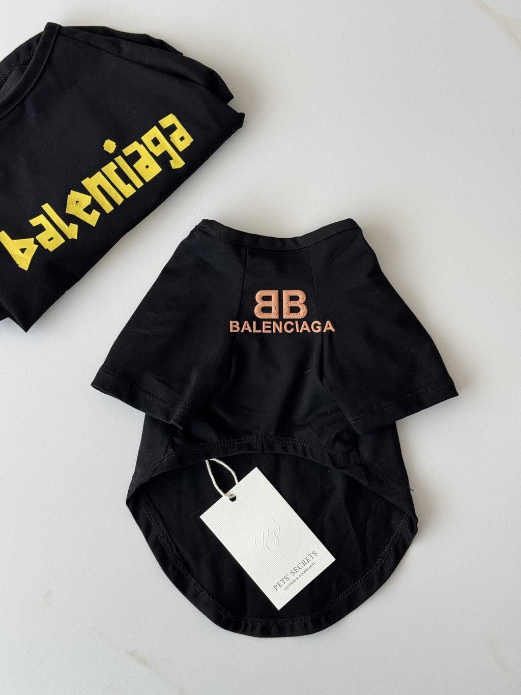 Black T-shirt with Balenciaga print