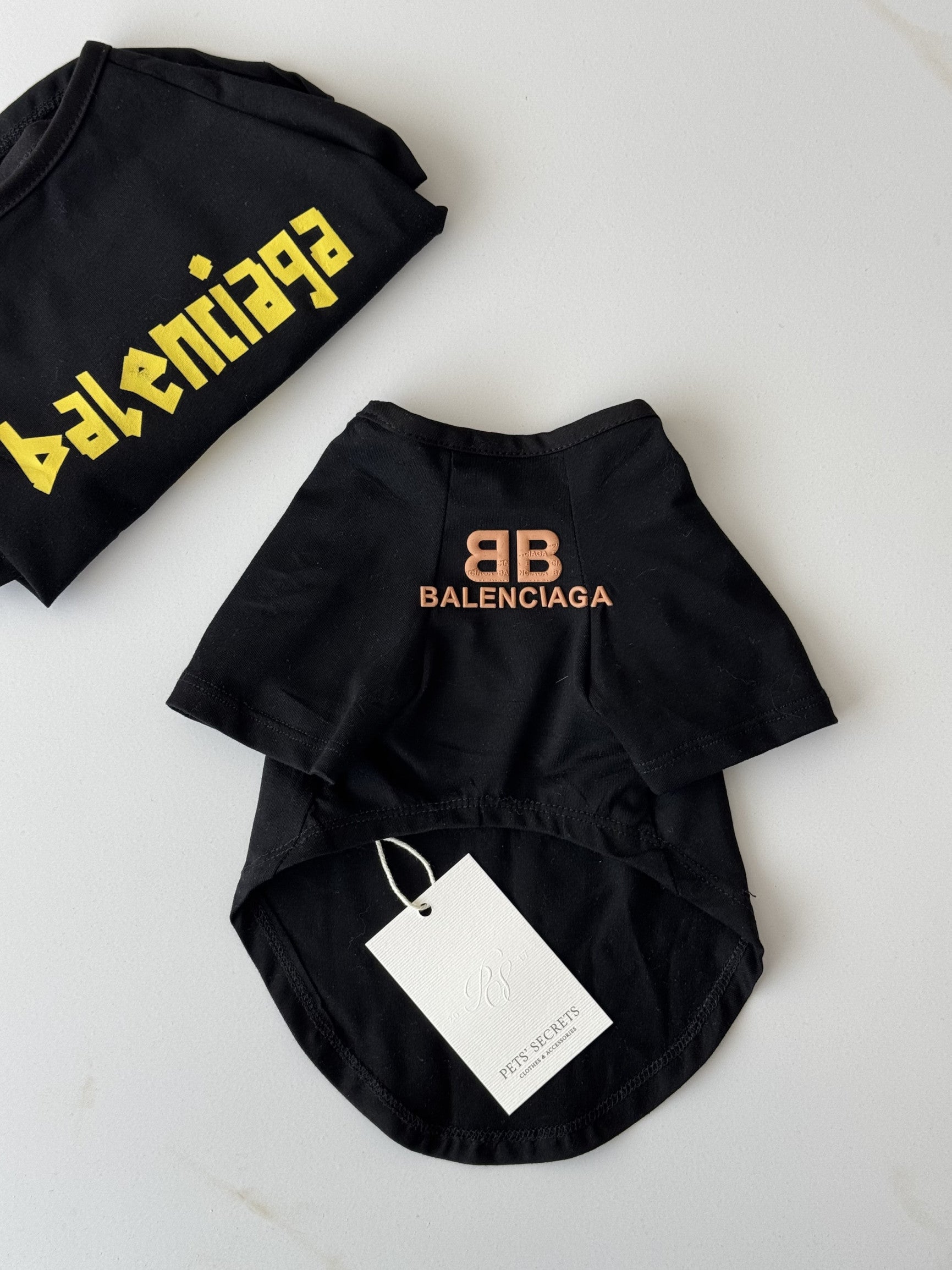 Футболка чорного кольору з принтом Balenciaga