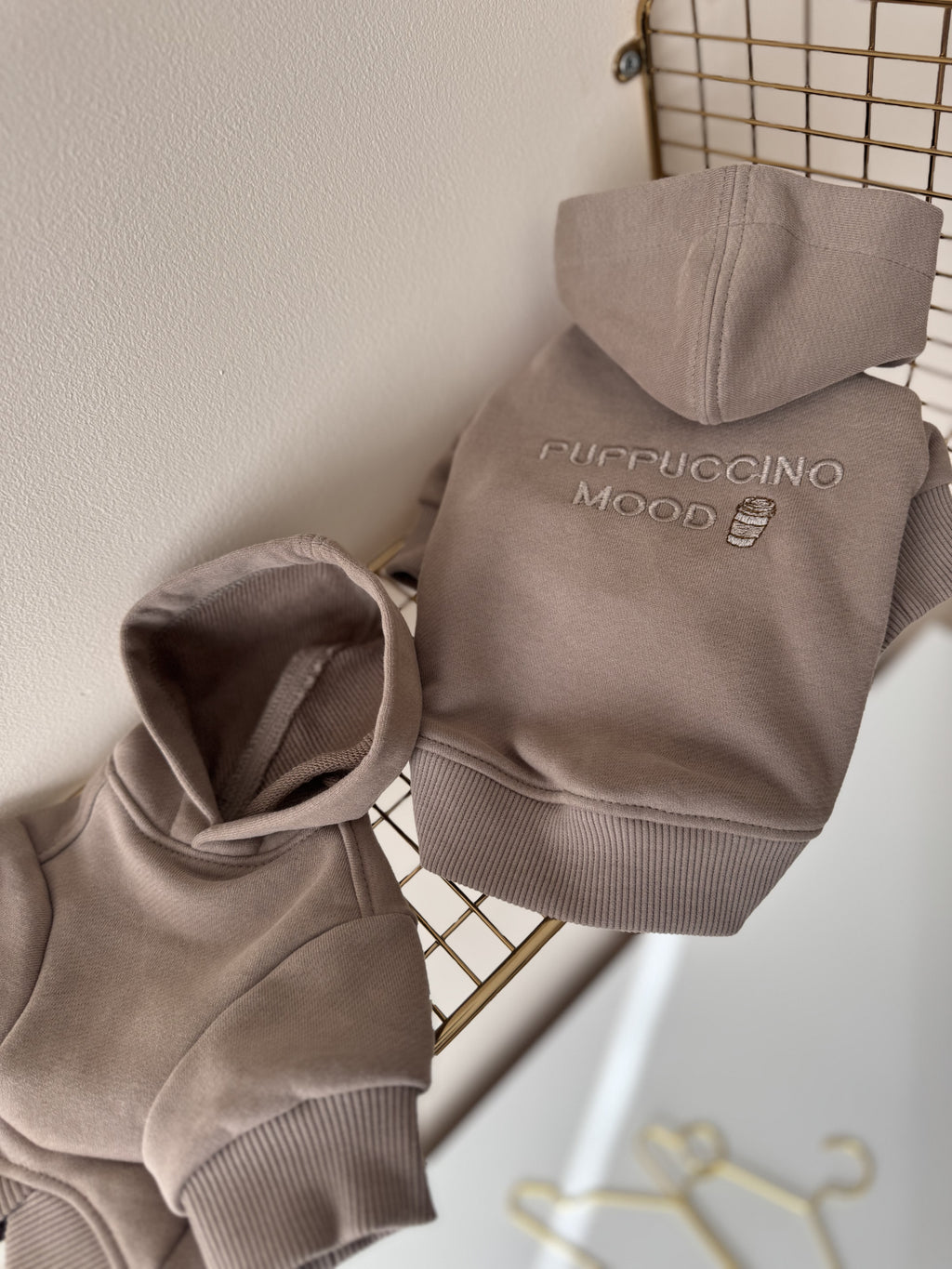 Brown hoodies Puppucino mood