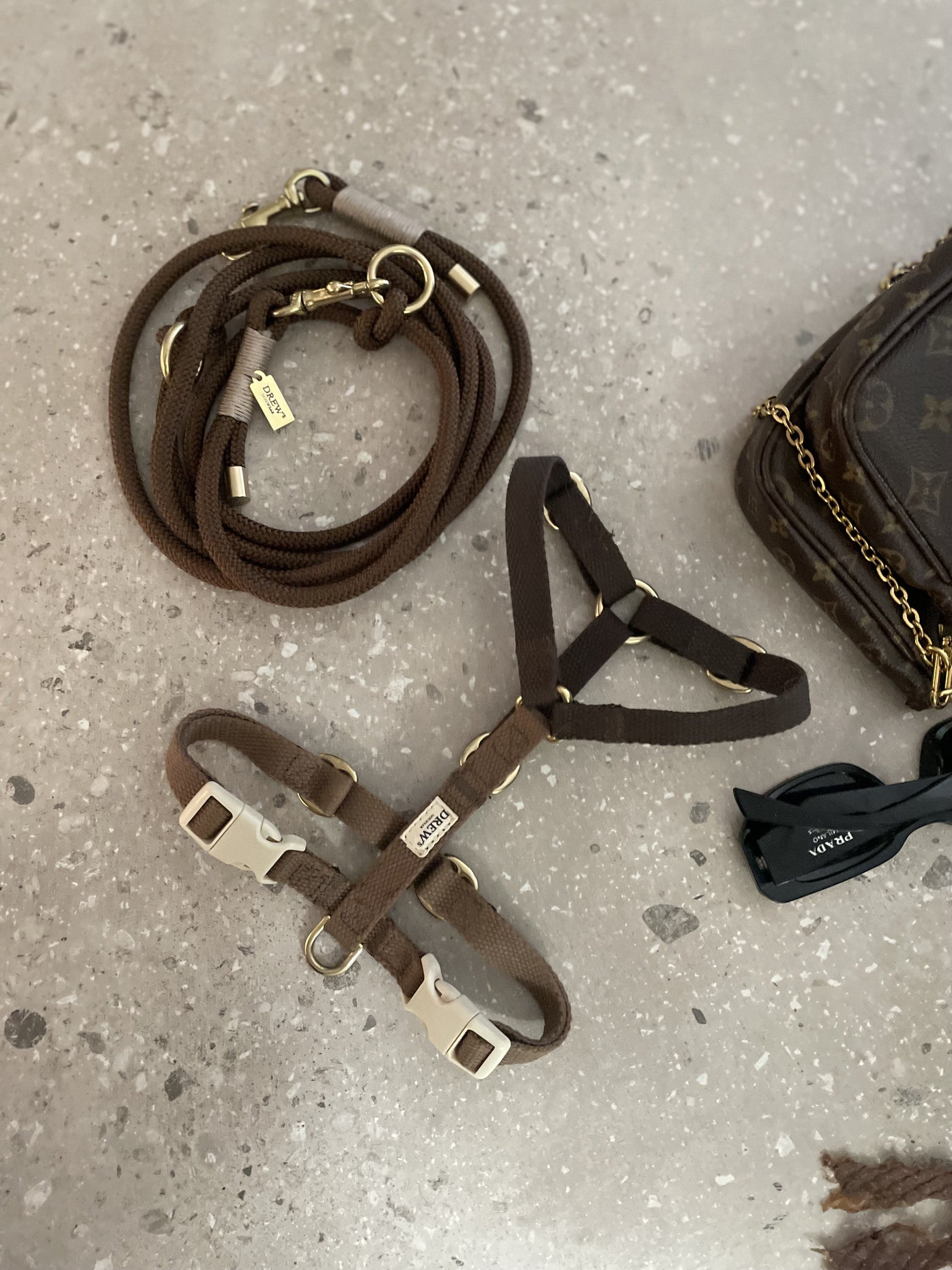 Повідець-перестібка для собак Drew's Dogwear - Espresso Brown