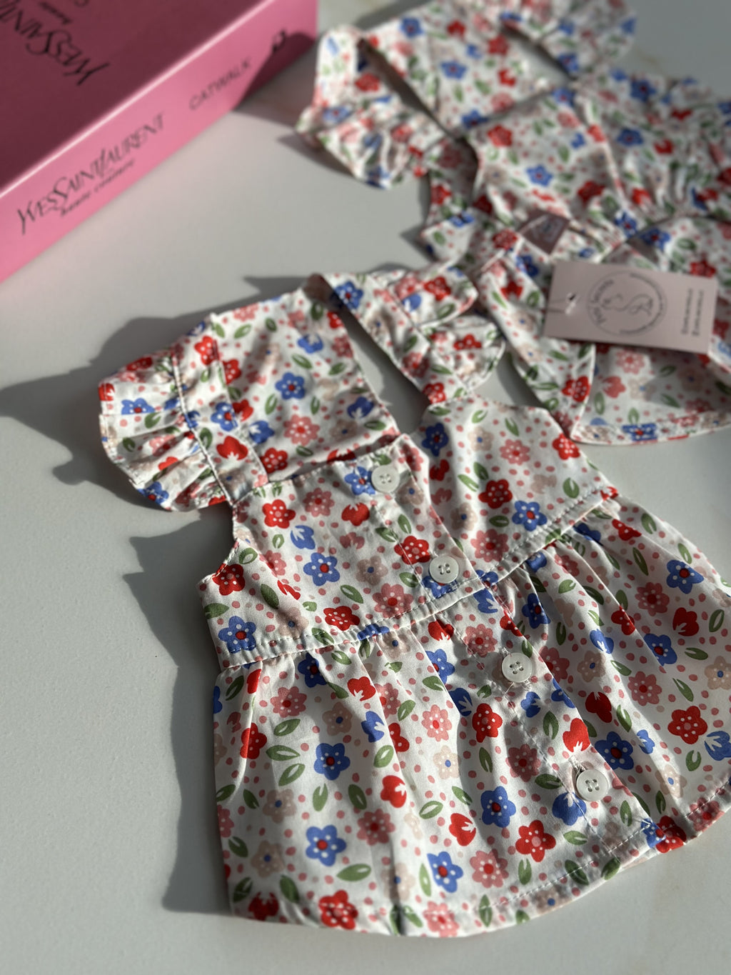 White floral sundress Floral Paradise