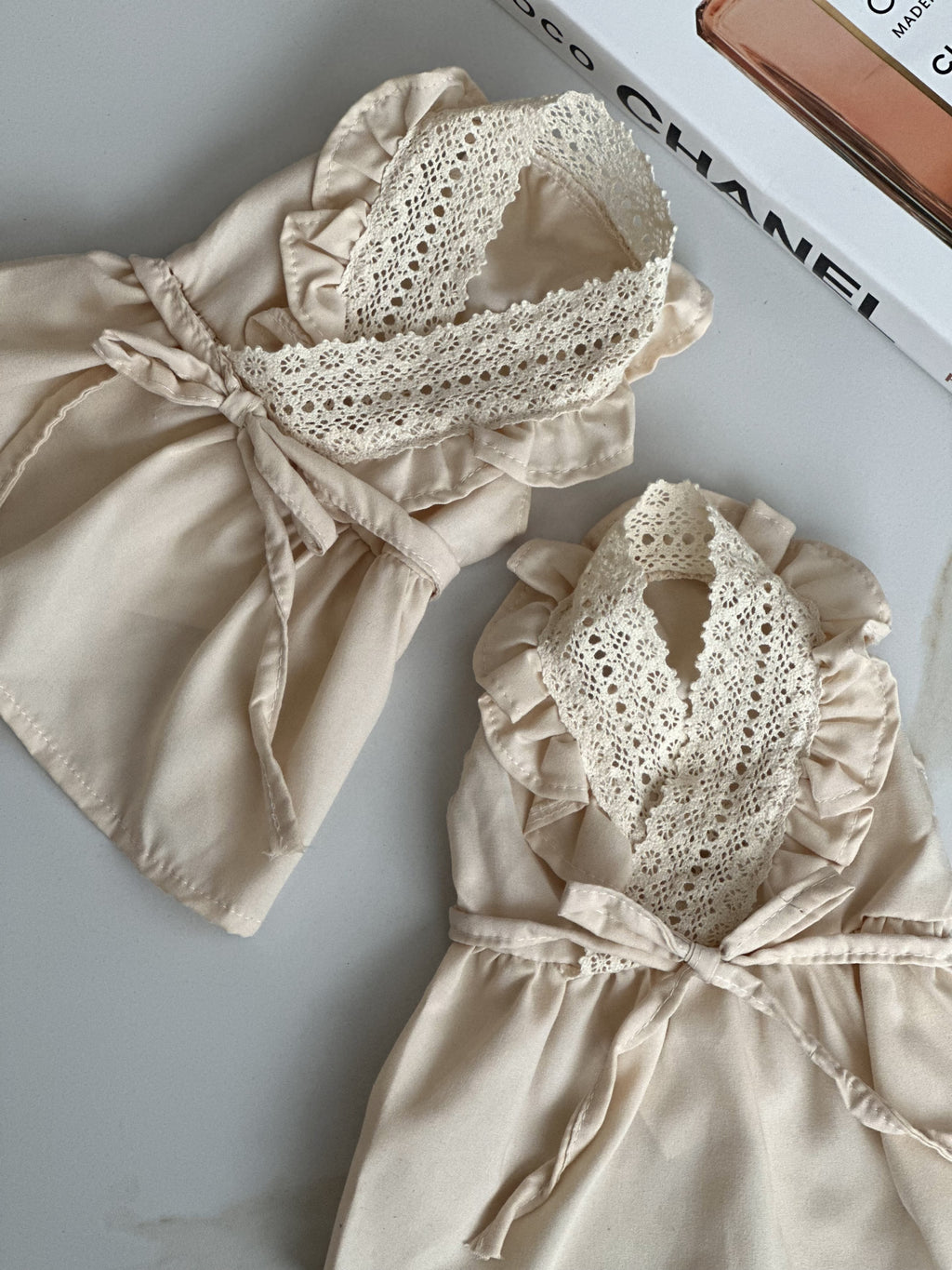 Cream Belle cream-colored viscose dress