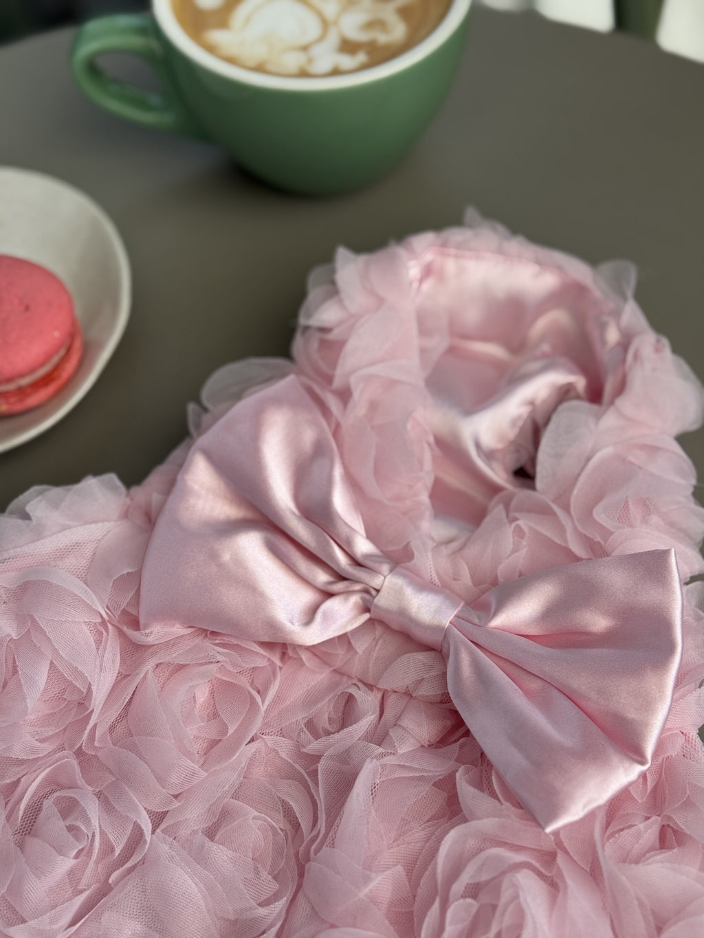 Pink dress Floral light