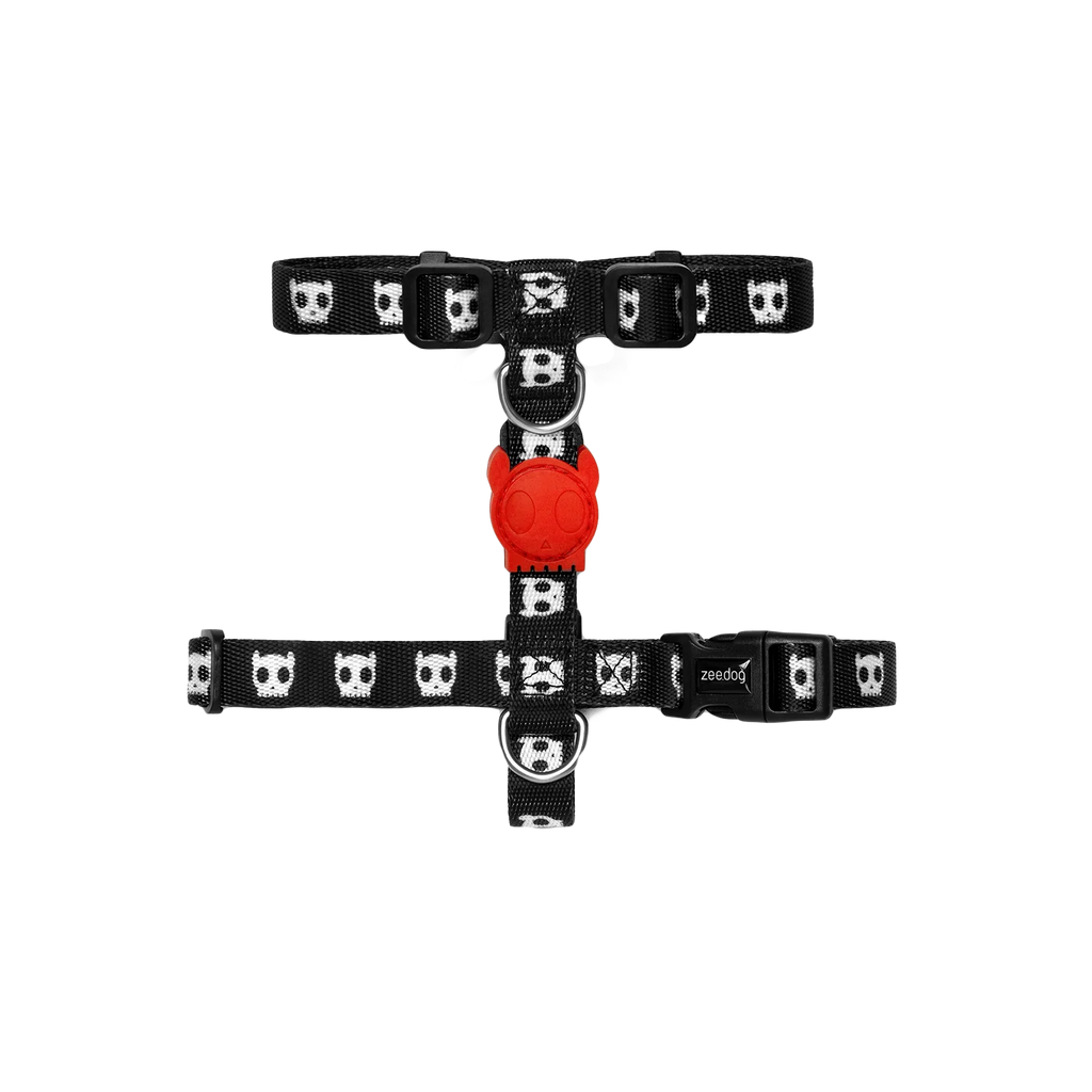 Шлея для собак Zee.Dog - Skull 2.0 black H-Harness