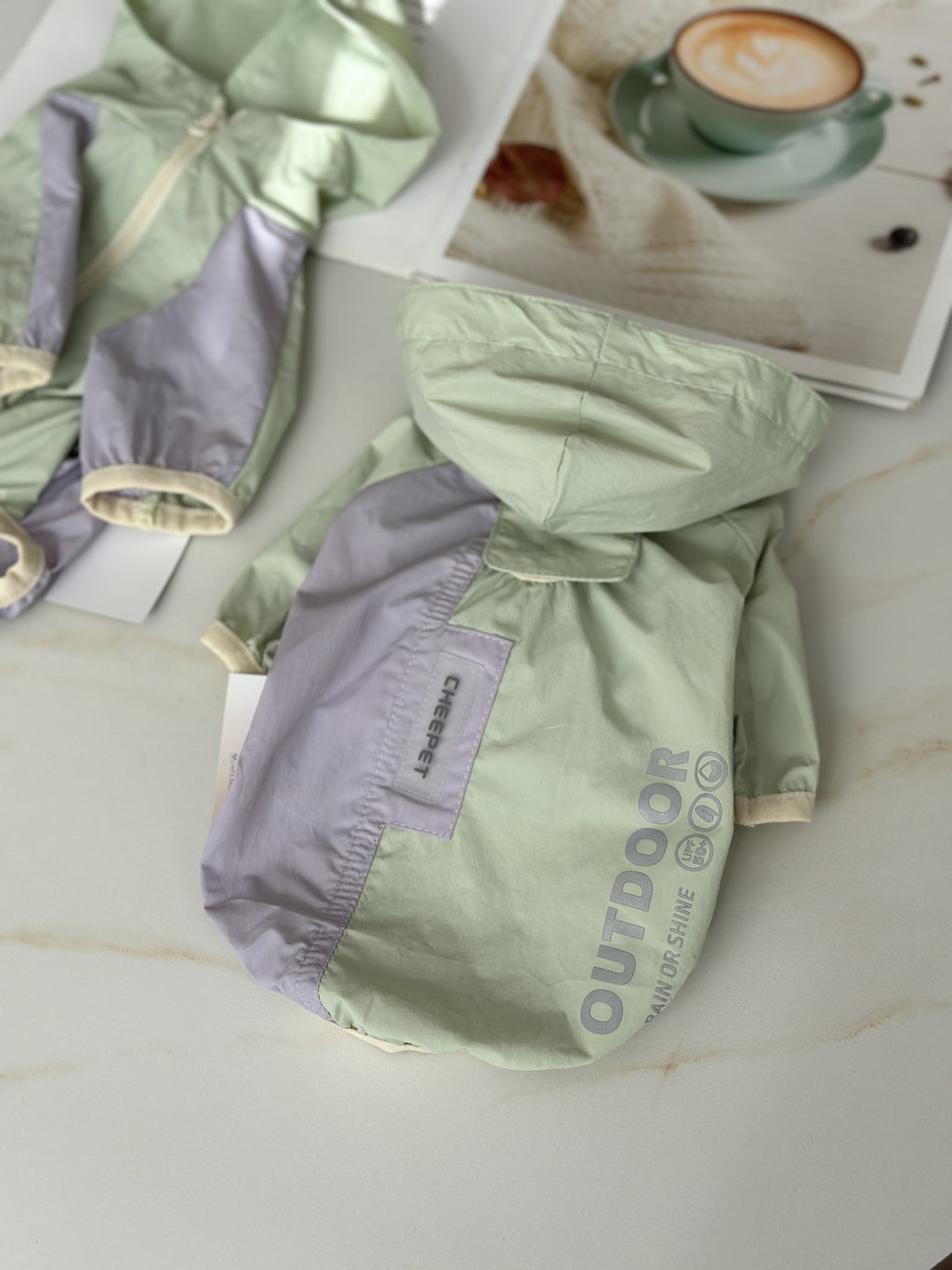 Cheepet mint raincoat