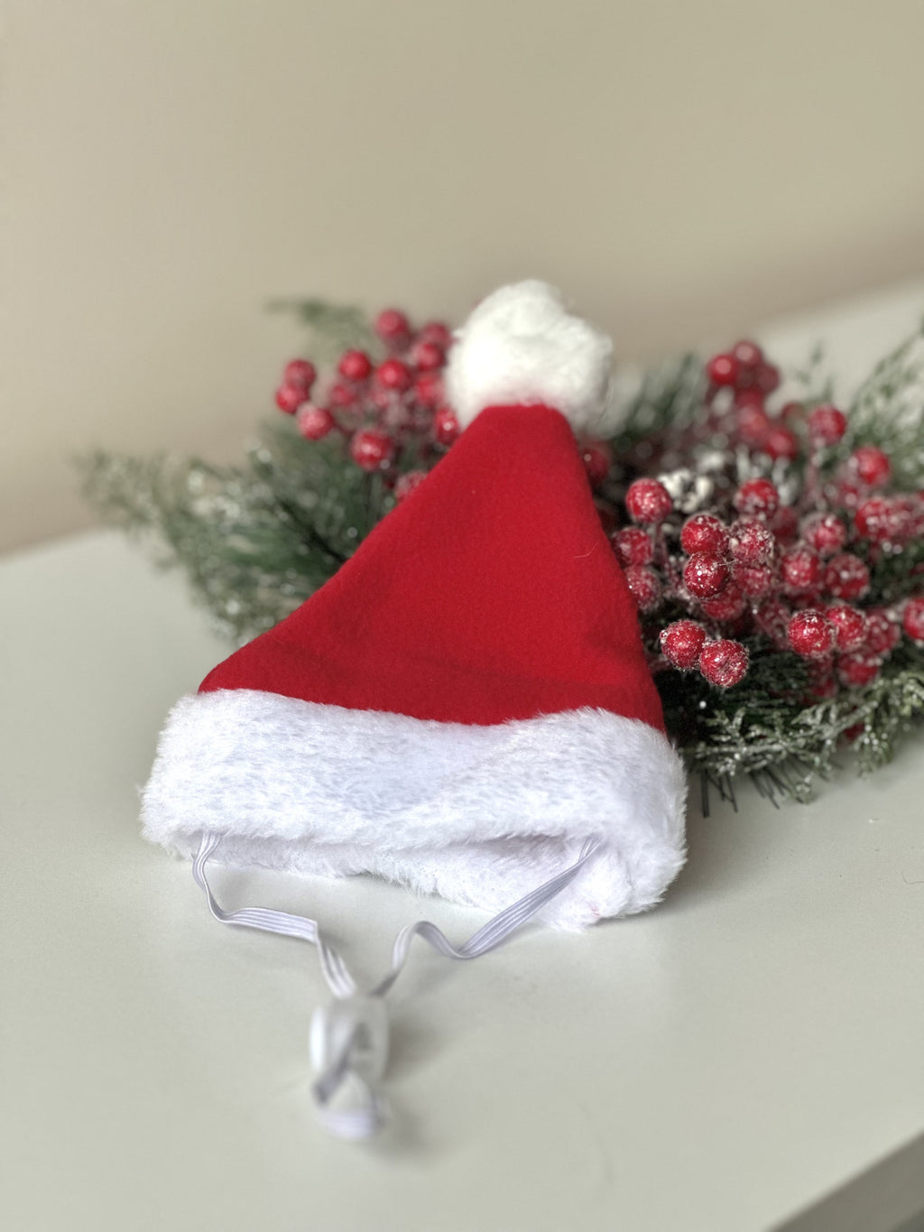 Ковпак новорічний червоного кольору Santa Pup